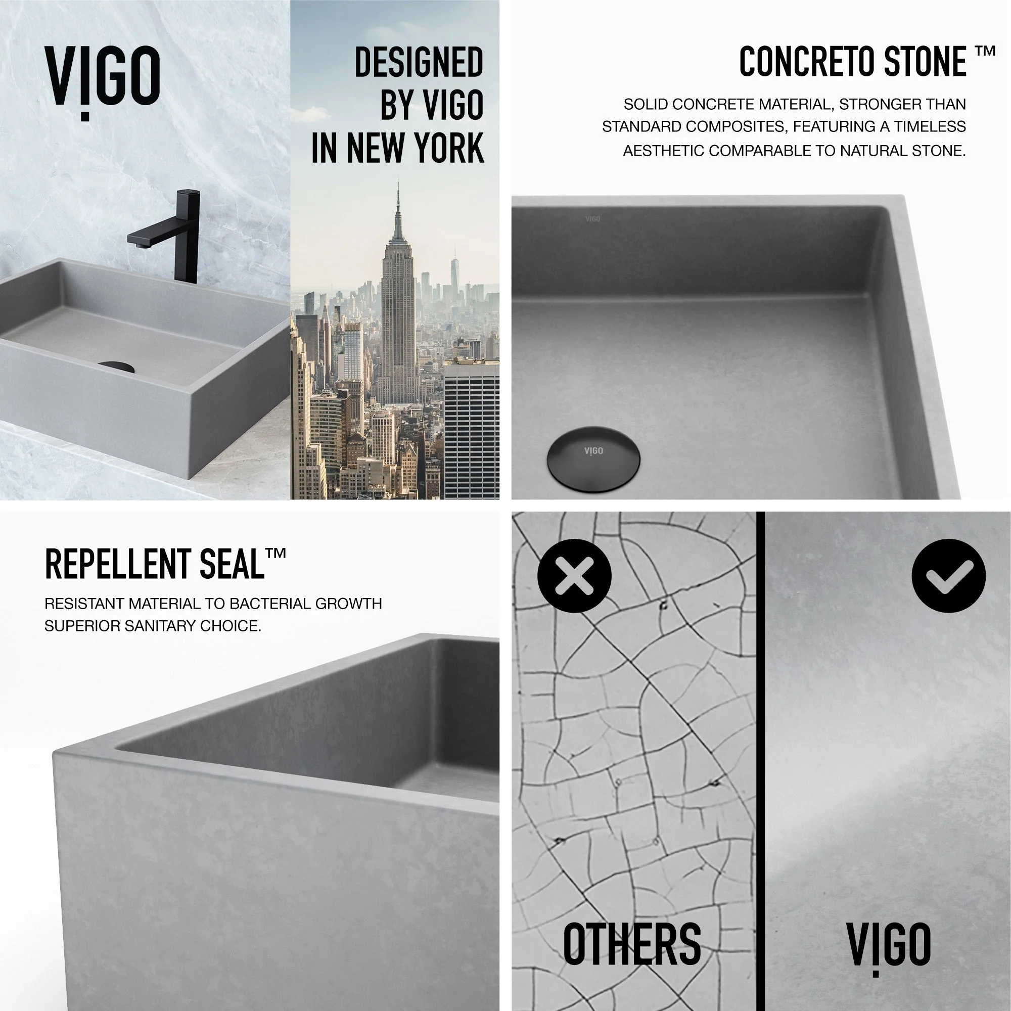 Alhambra Concreto Stone™ Vessel Sink - Image 18