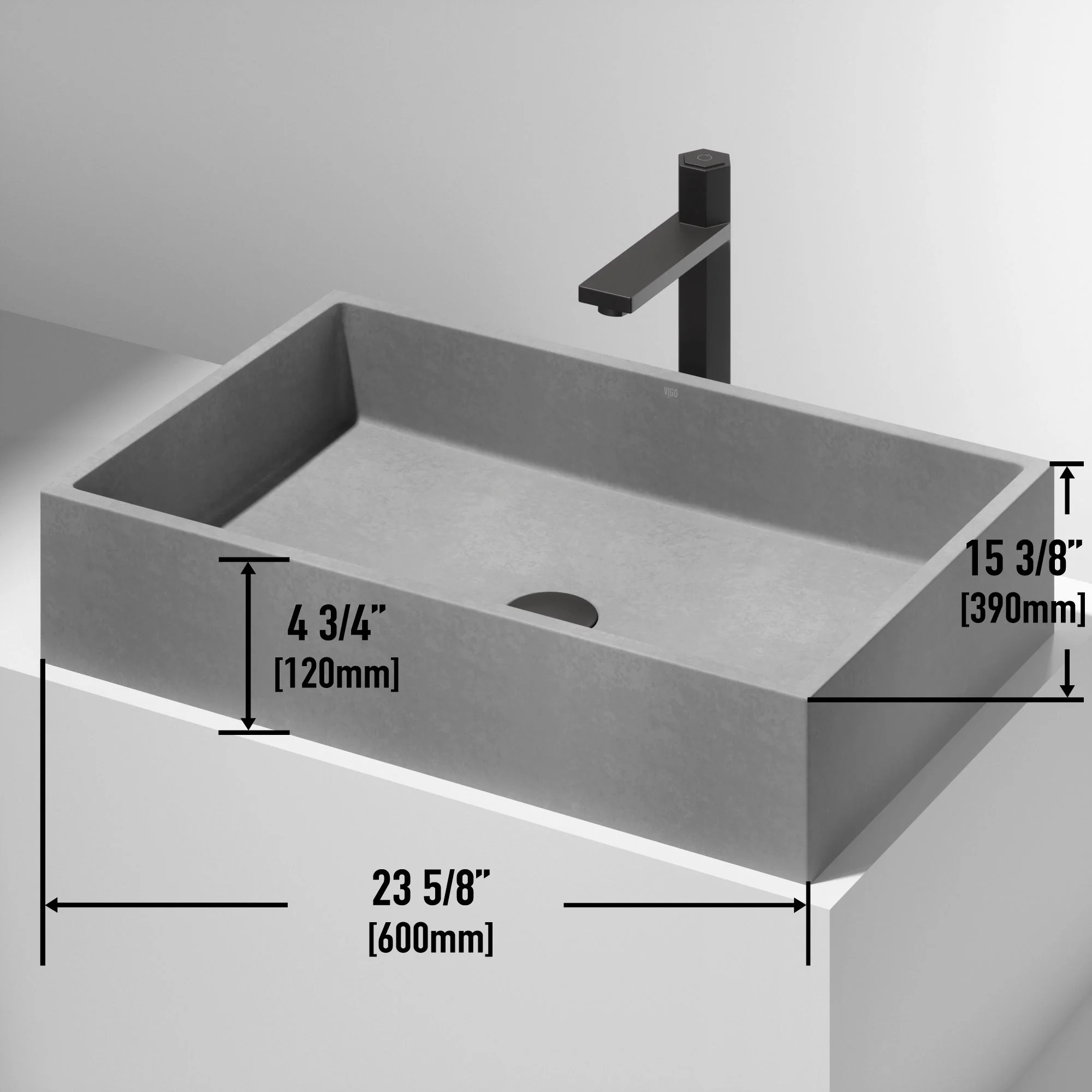 Alhambra Concreto Stone™ Vessel Sink - Image 28