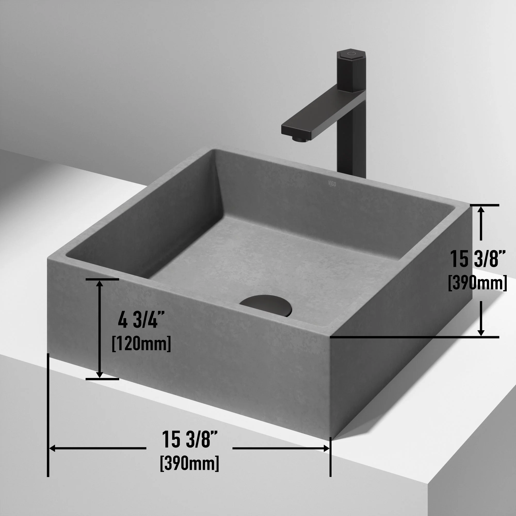 Alhambra Concreto Stone™ Vessel Sink - Image 6