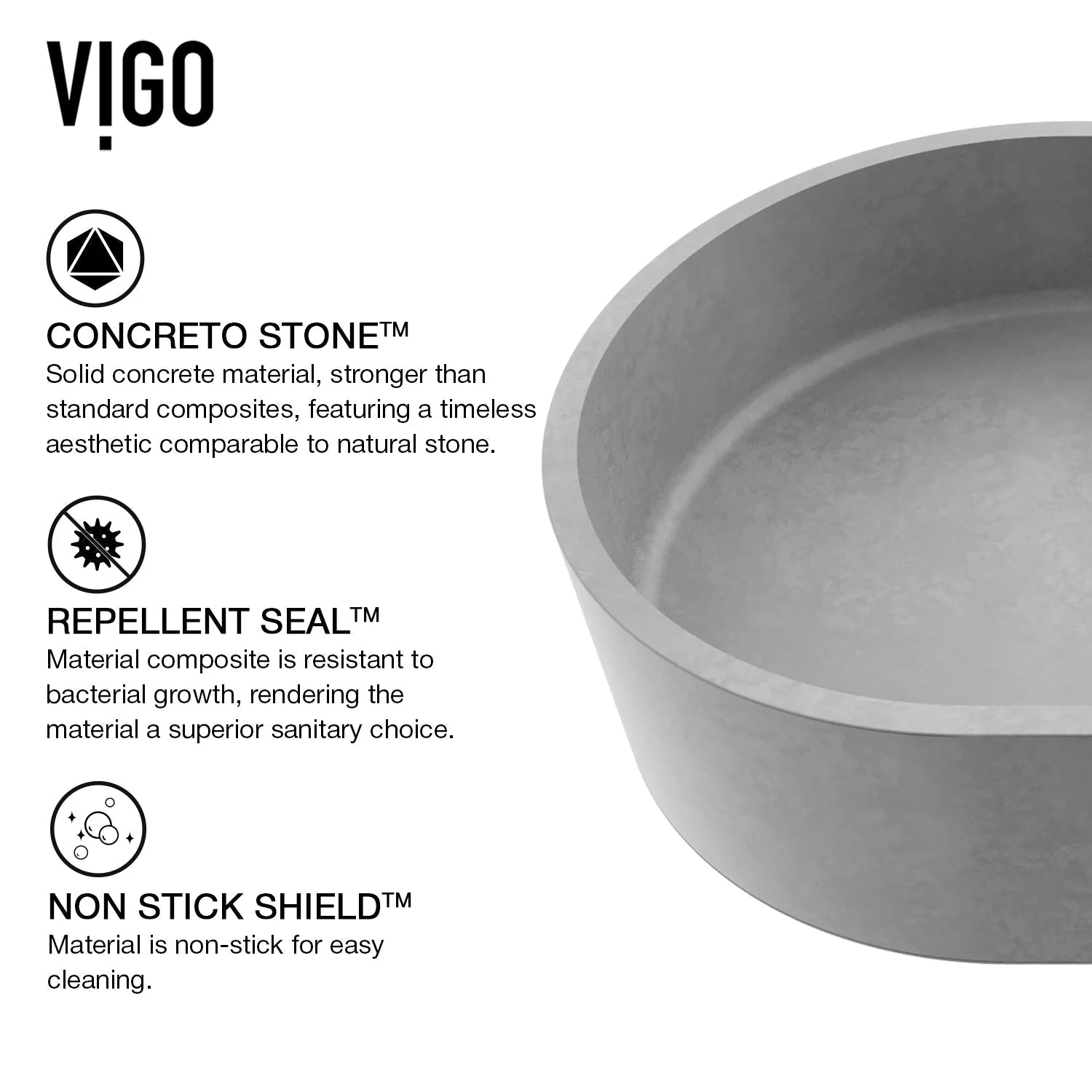 Amada Concreto Stone™ Vessel Sink - Image 14