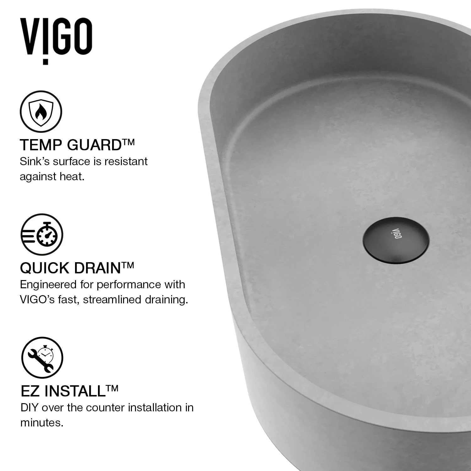 Amada Concreto Stone™ Vessel Sink - Image 15