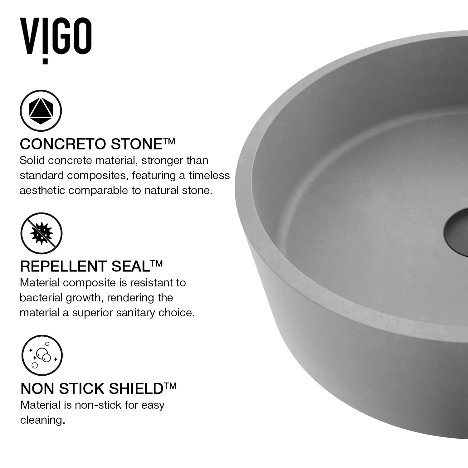 Amada Concreto Stone™ Vessel Sink - Image 21