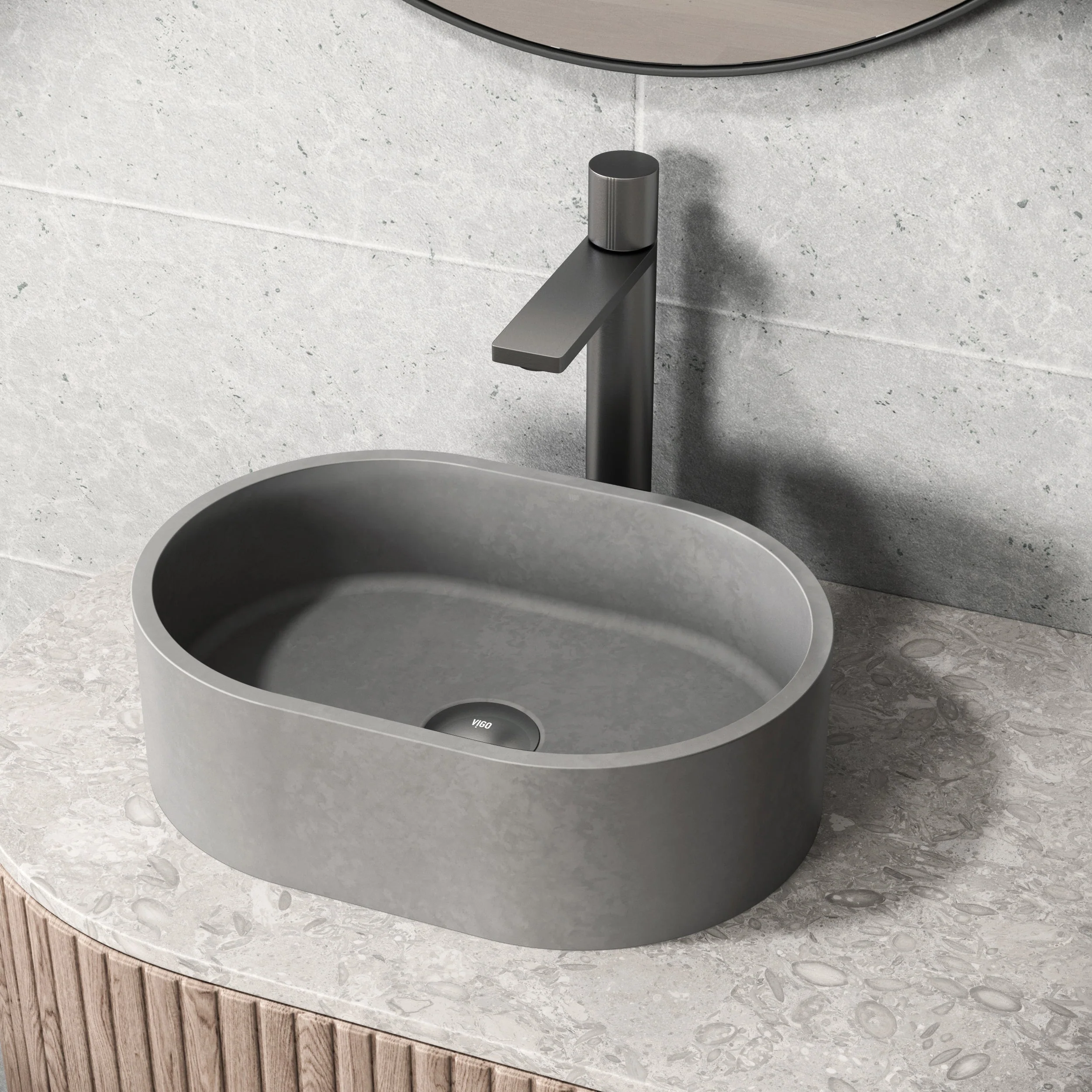 Amada Concreto Stone™ Vessel Sink - Image 4