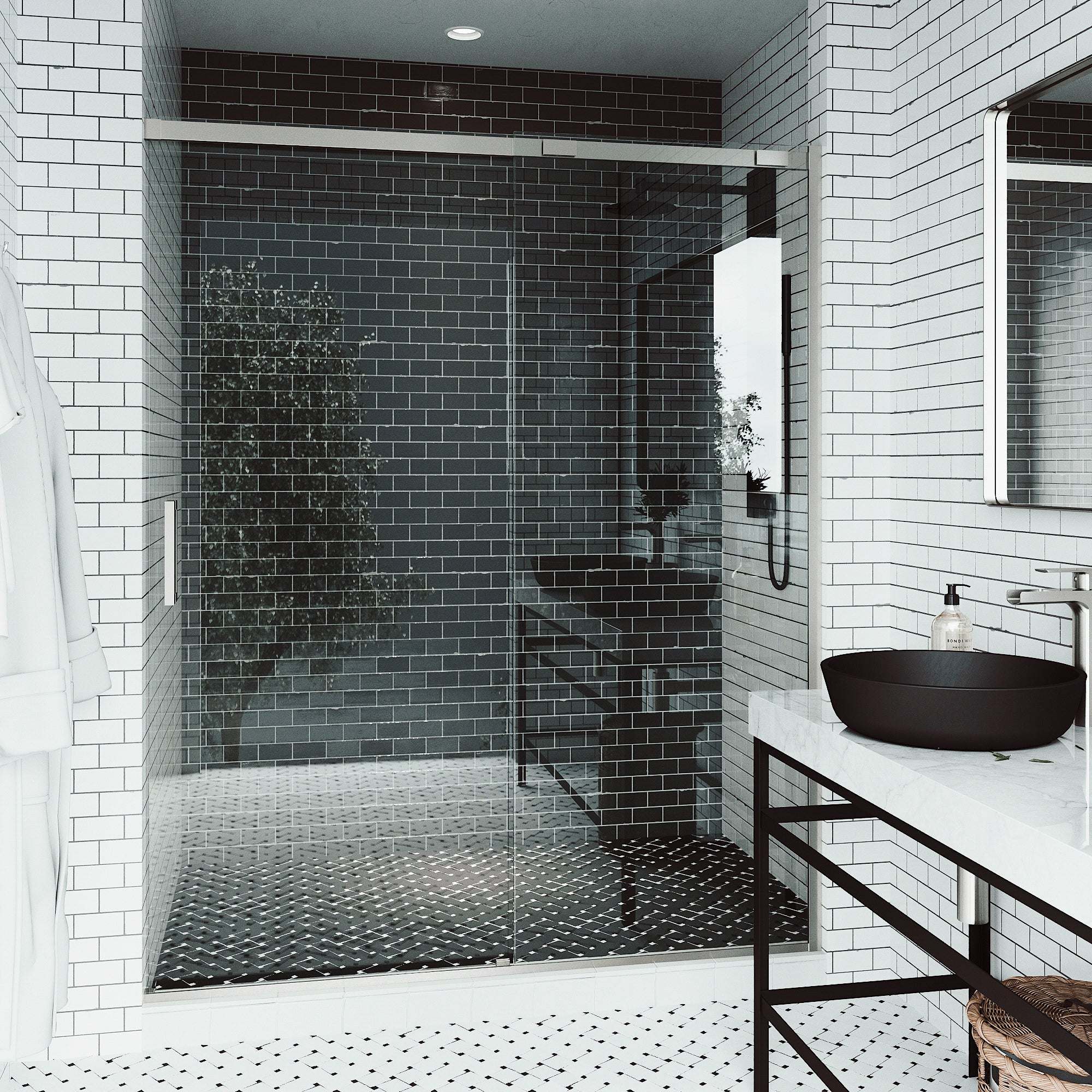 Amada Frameless Sliding Shower Door - Image 12