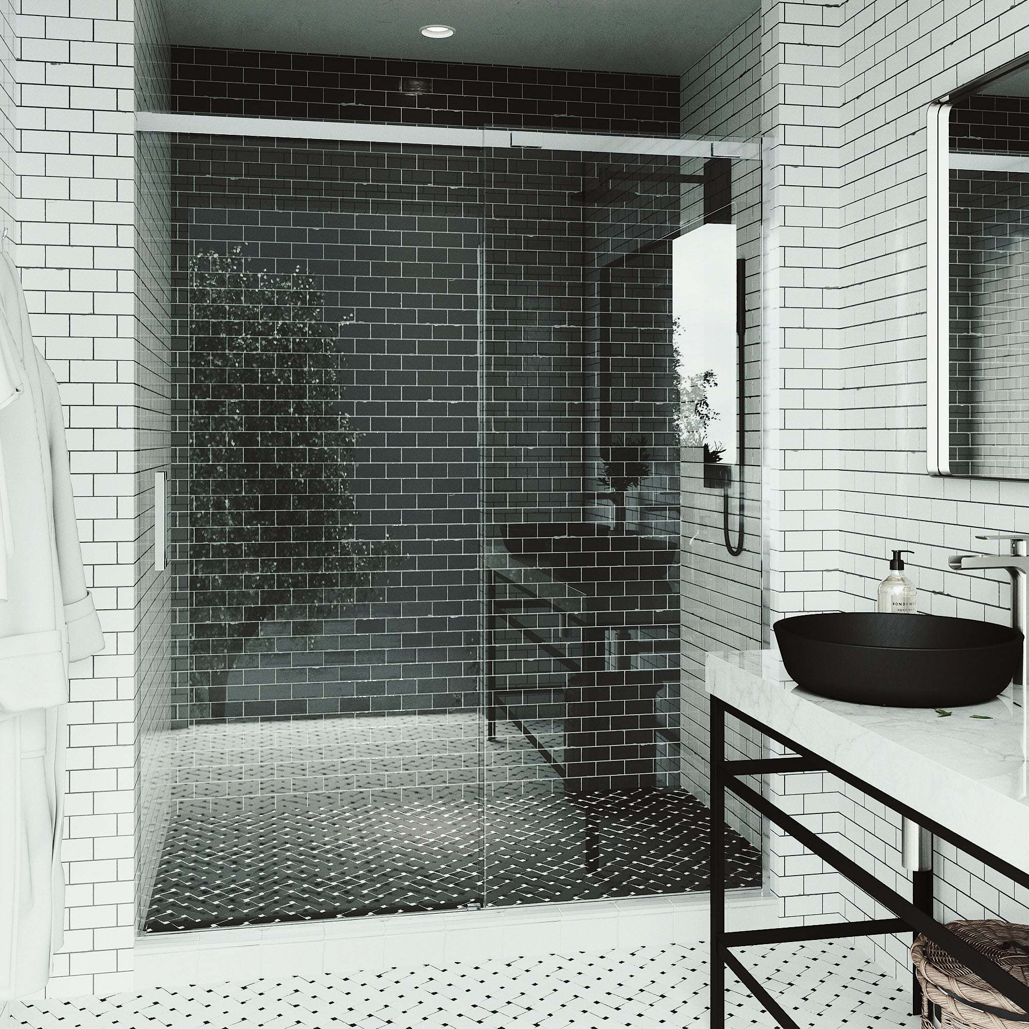 Amada Frameless Sliding Shower Door - Image 27