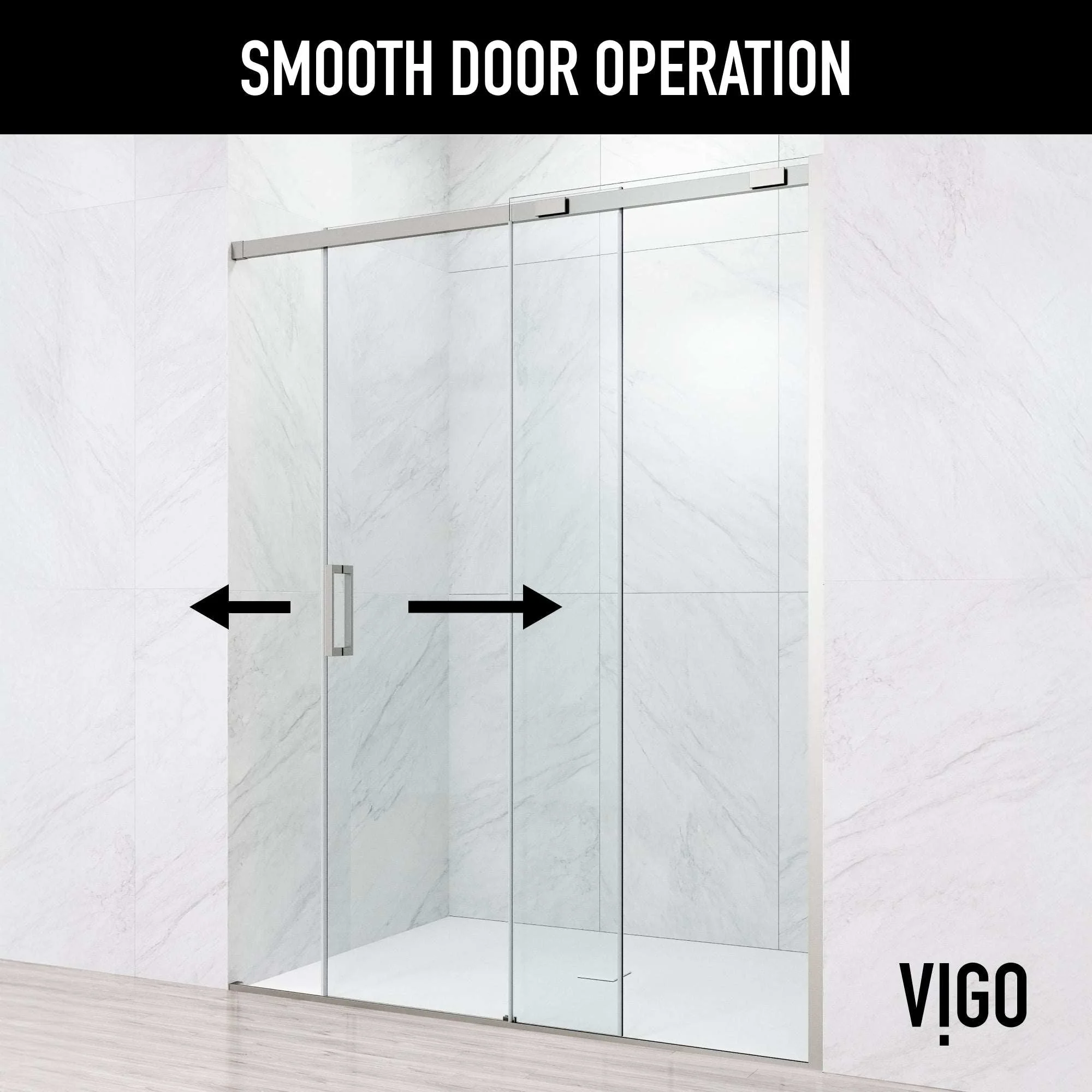 Amada Frameless Sliding Shower Door - Image 4