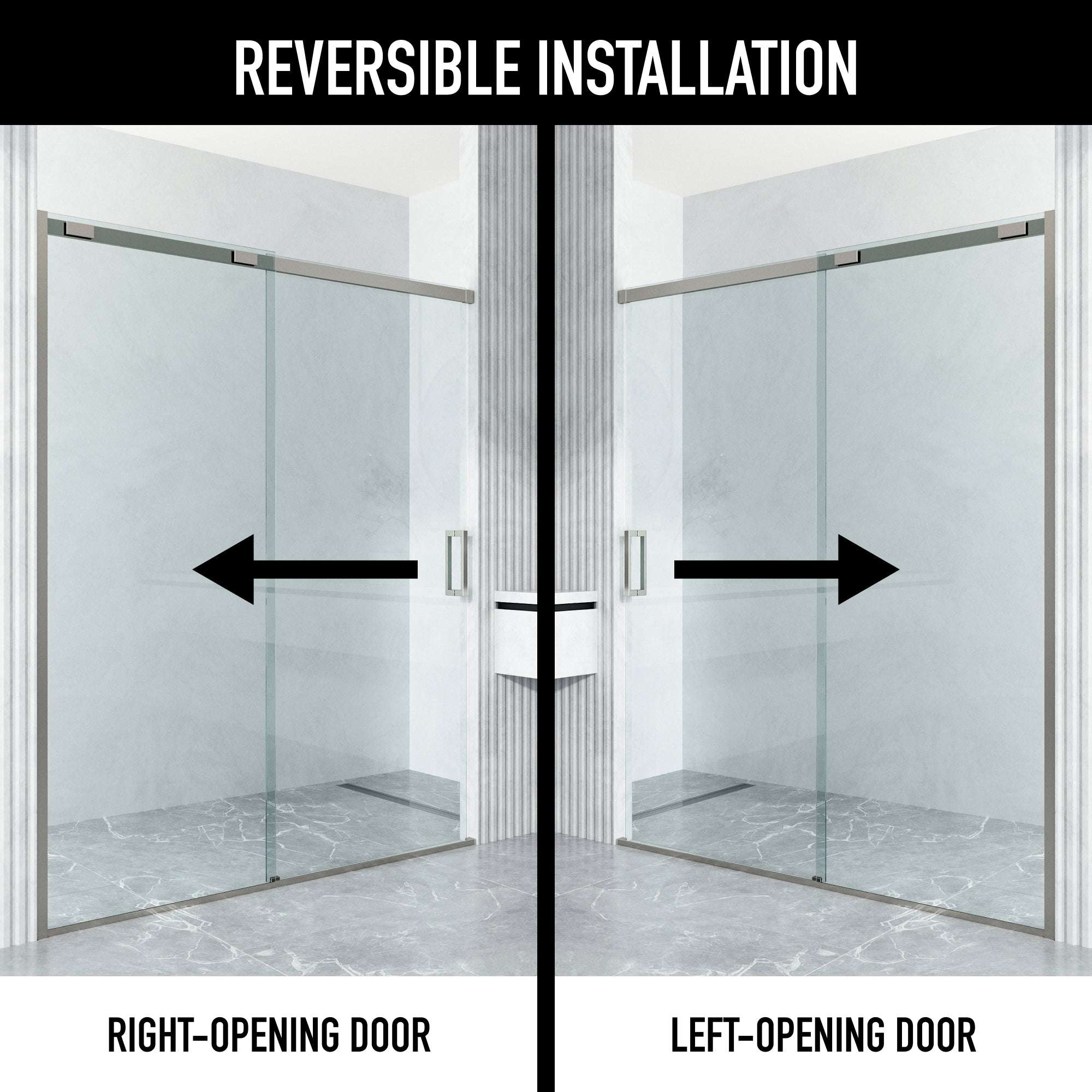 Amada Frameless Sliding Shower Door - Image 6