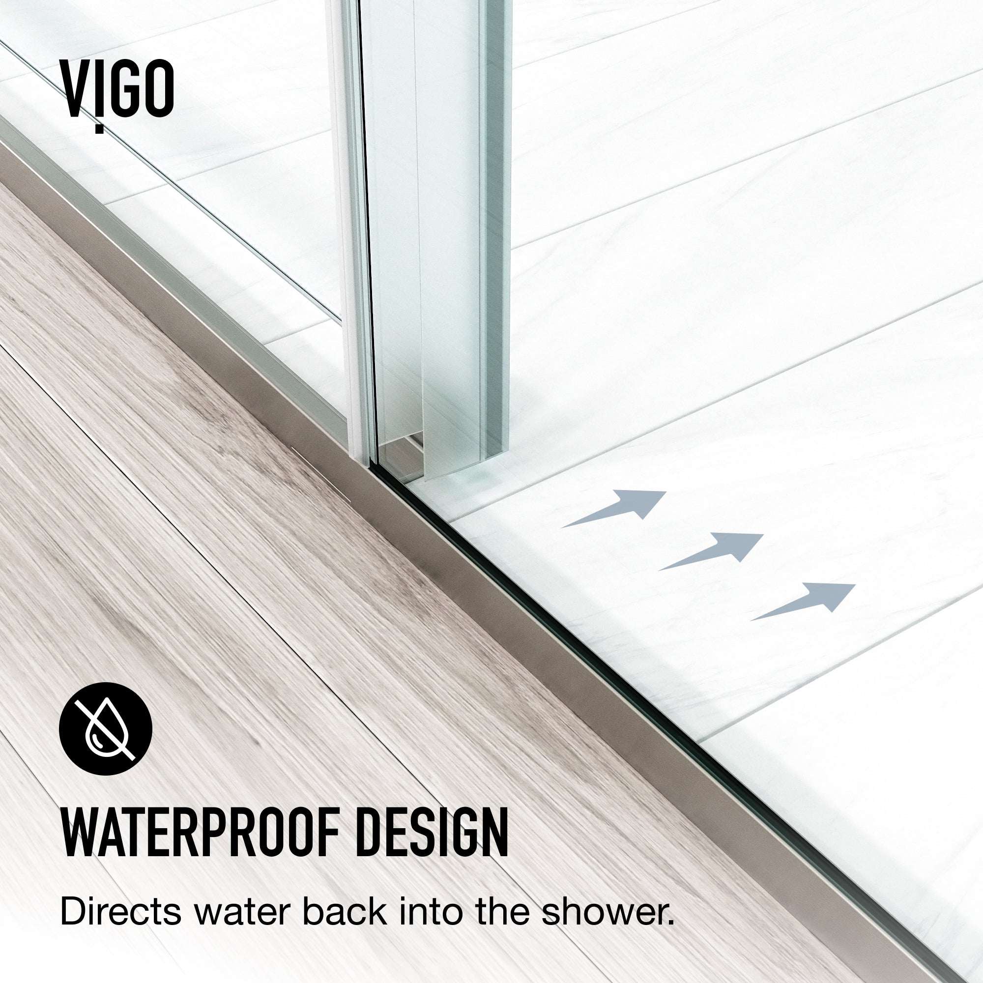Amada Frameless Sliding Shower Door - Image 7
