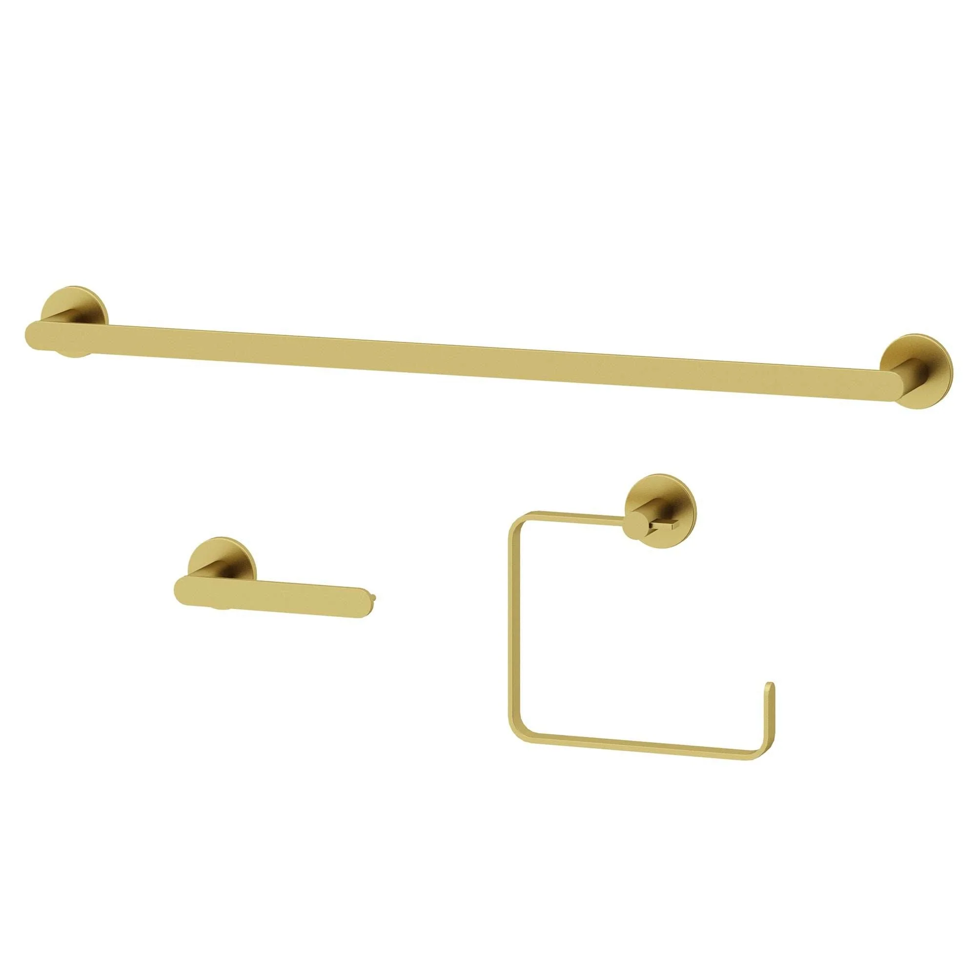 Arden 3-Piece Bath Hardware Set with 24 in. Towel Bar, Toilet Paper Holder, Hand Towel Holder - Image 12