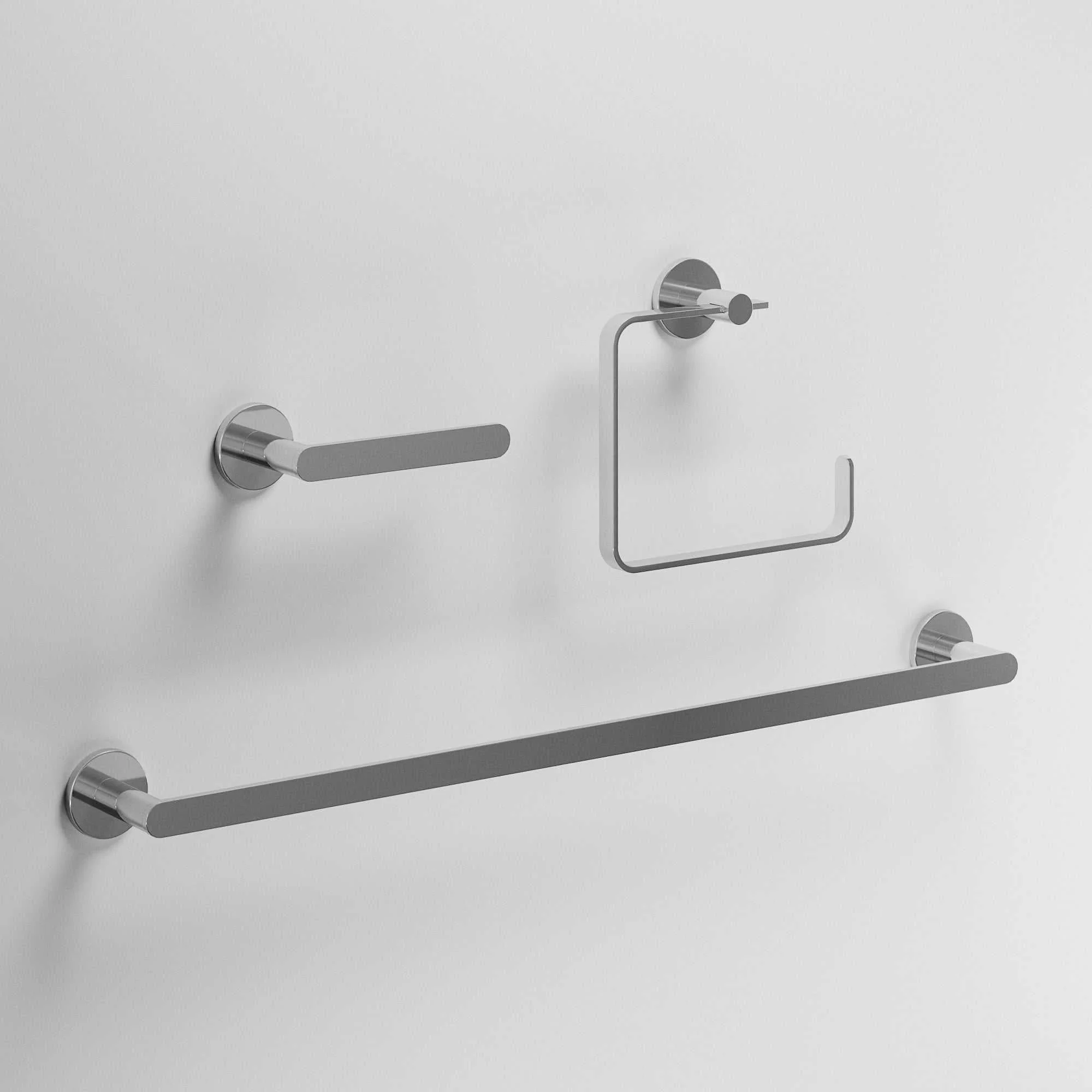 Arden 3-Piece Bath Hardware Set with 24 in. Towel Bar, Toilet Paper Holder, Hand Towel Holder - Image 13