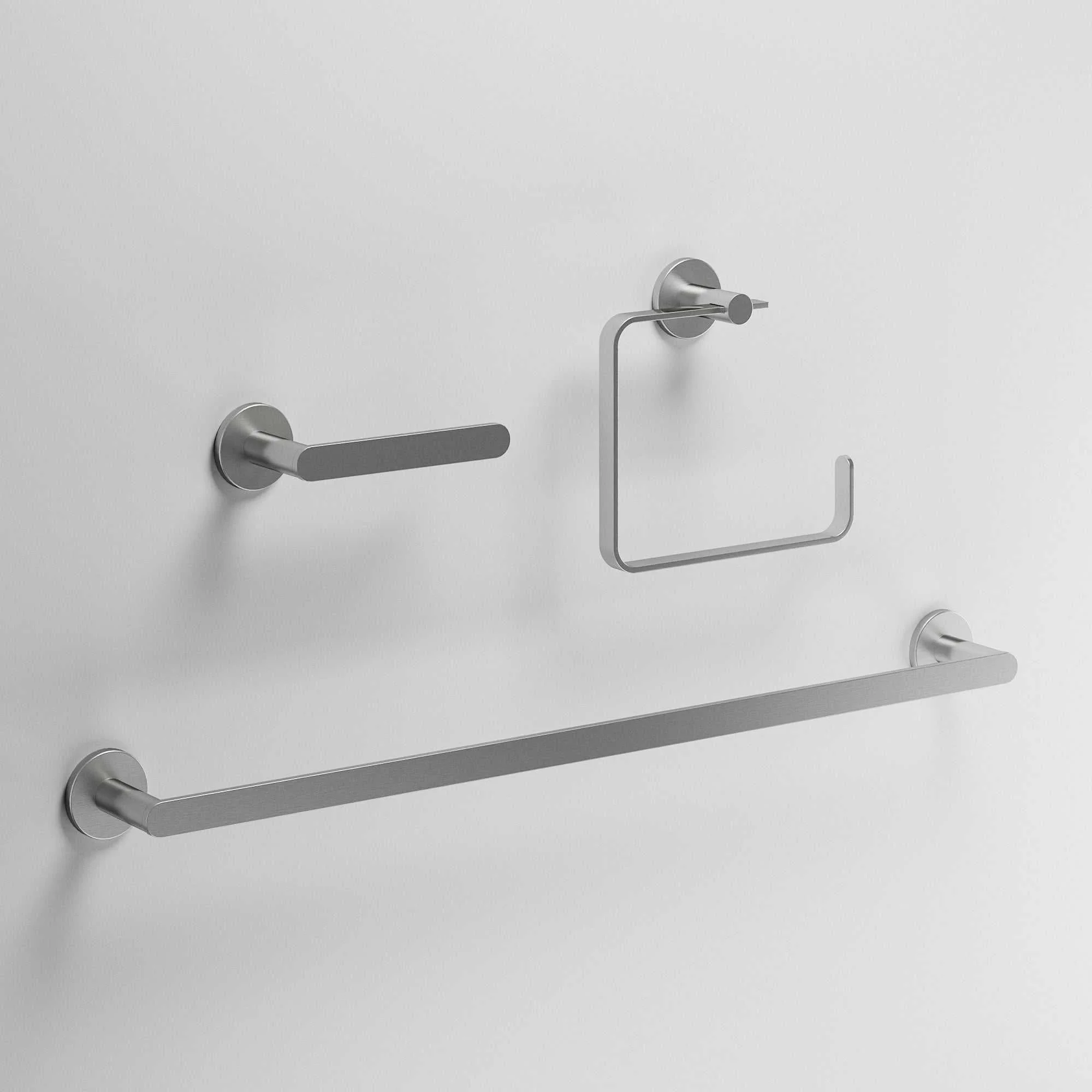 Arden 3-Piece Bath Hardware Set with 24 in. Towel Bar, Toilet Paper Holder, Hand Towel Holder - Image 25