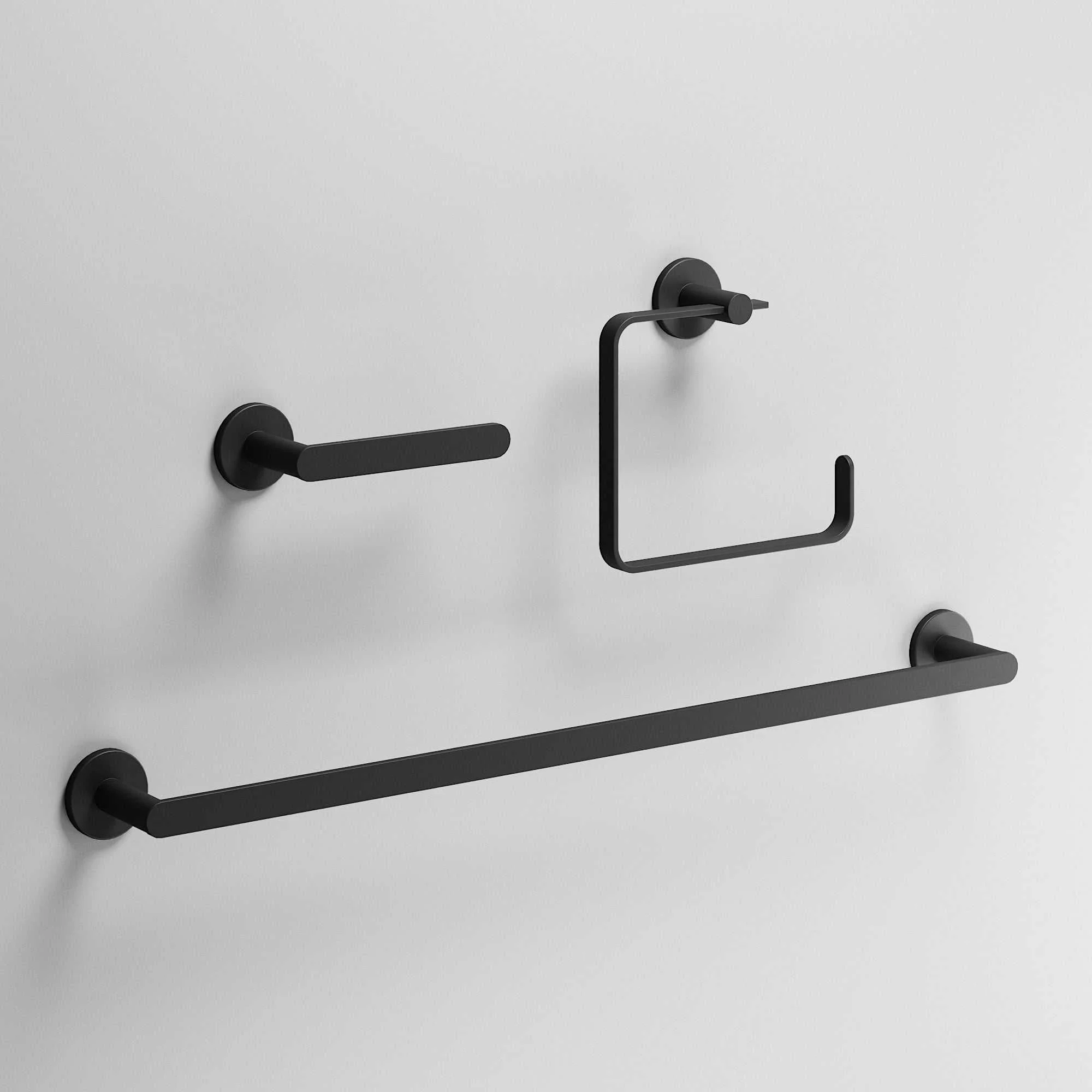 Arden 3-Piece Bath Hardware Set with 24 in. Towel Bar, Toilet Paper Holder, Hand Towel Holder - Image 37