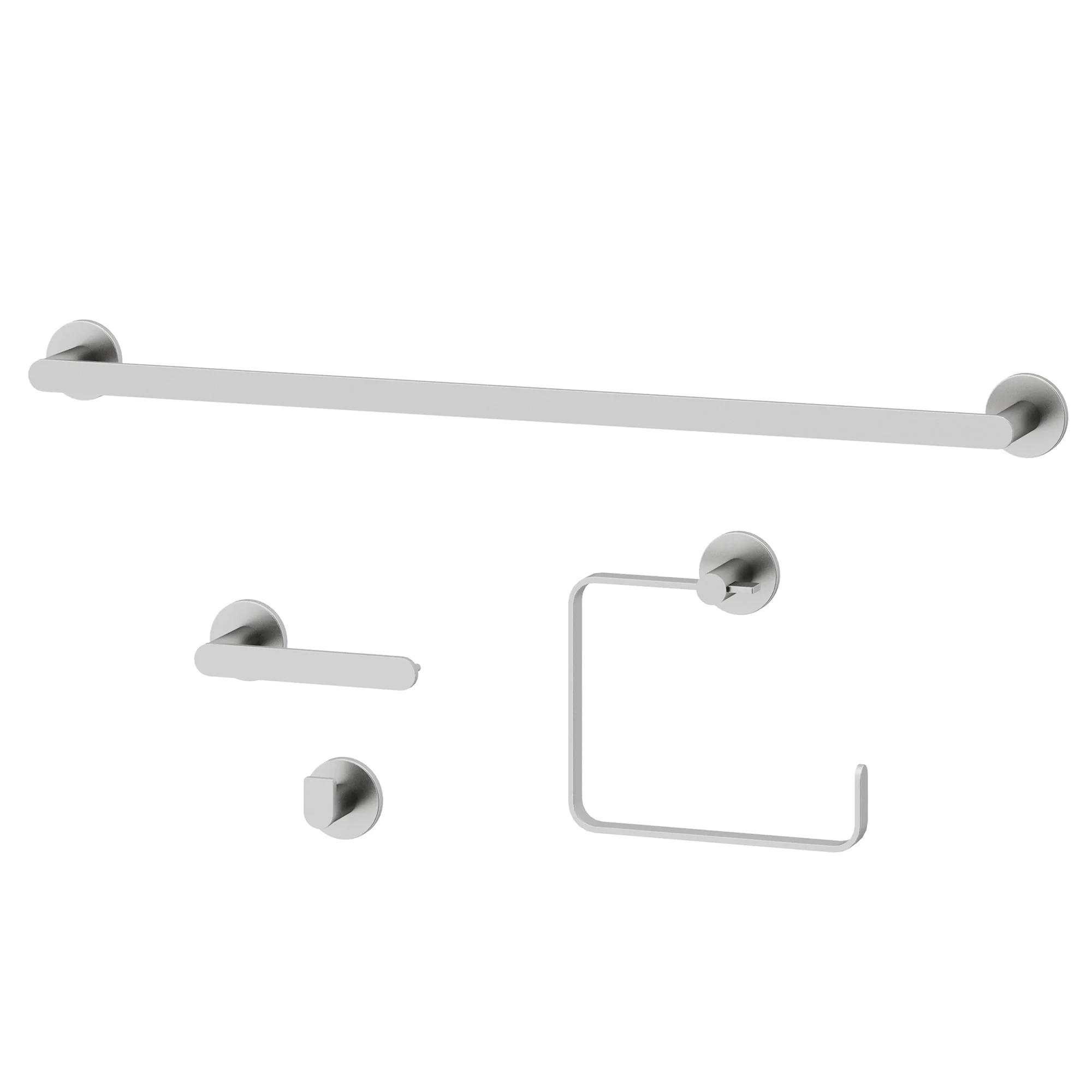 Arden 4-Piece Bath Hardware Set with 24 in. Towel Bar, Toilet Paper Holder, Hand Towel Holder, Hook - Image 13