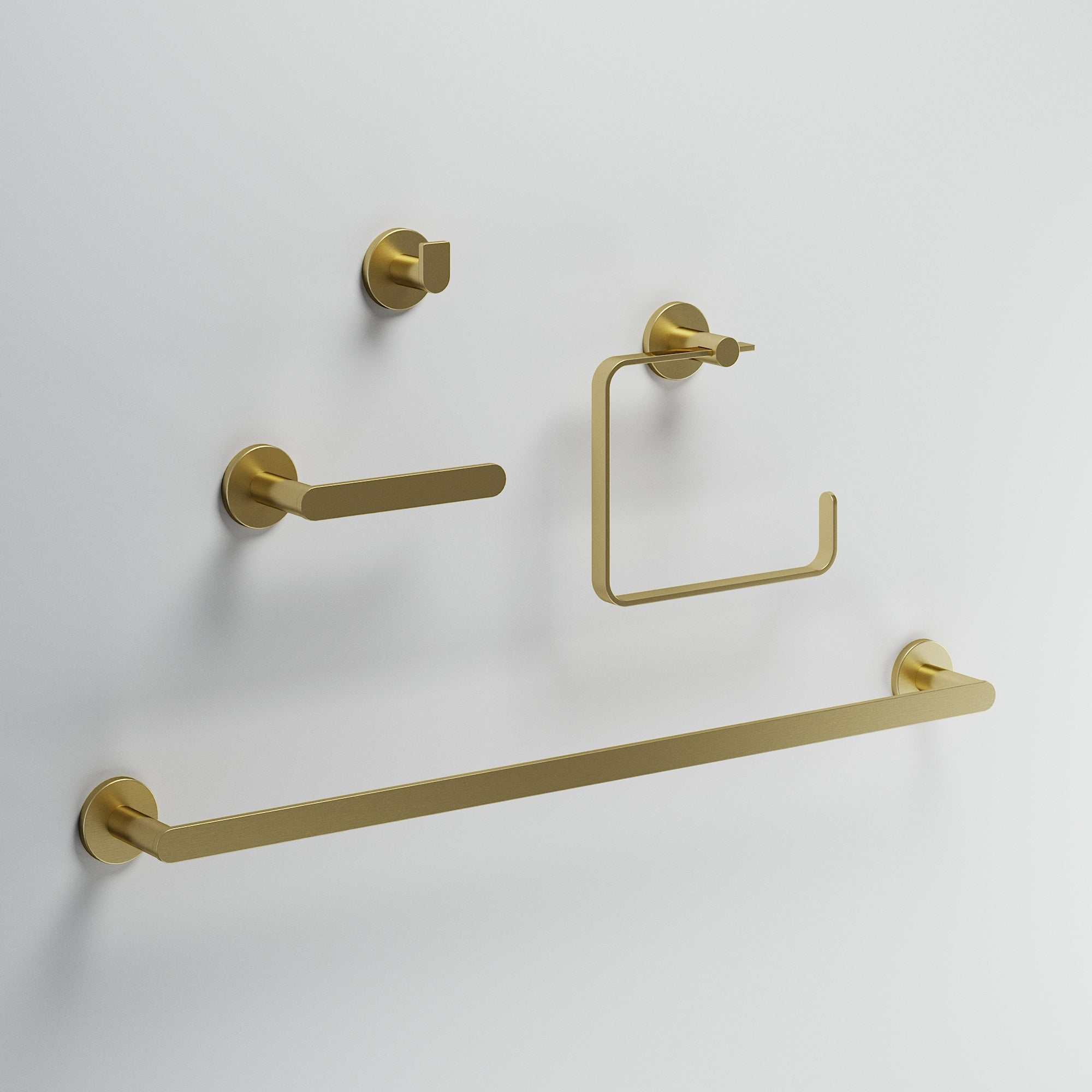 Arden 4-Piece Bath Hardware Set with 24 in. Towel Bar, Toilet Paper Holder, Hand Towel Holder, Hook - Image 14