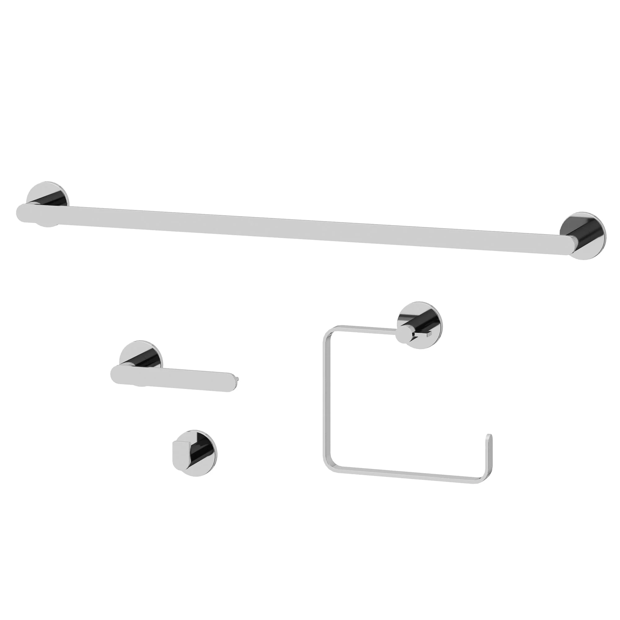 Arden 4-Piece Bath Hardware Set with 24 in. Towel Bar, Toilet Paper Holder, Hand Towel Holder, Hook - Image 39