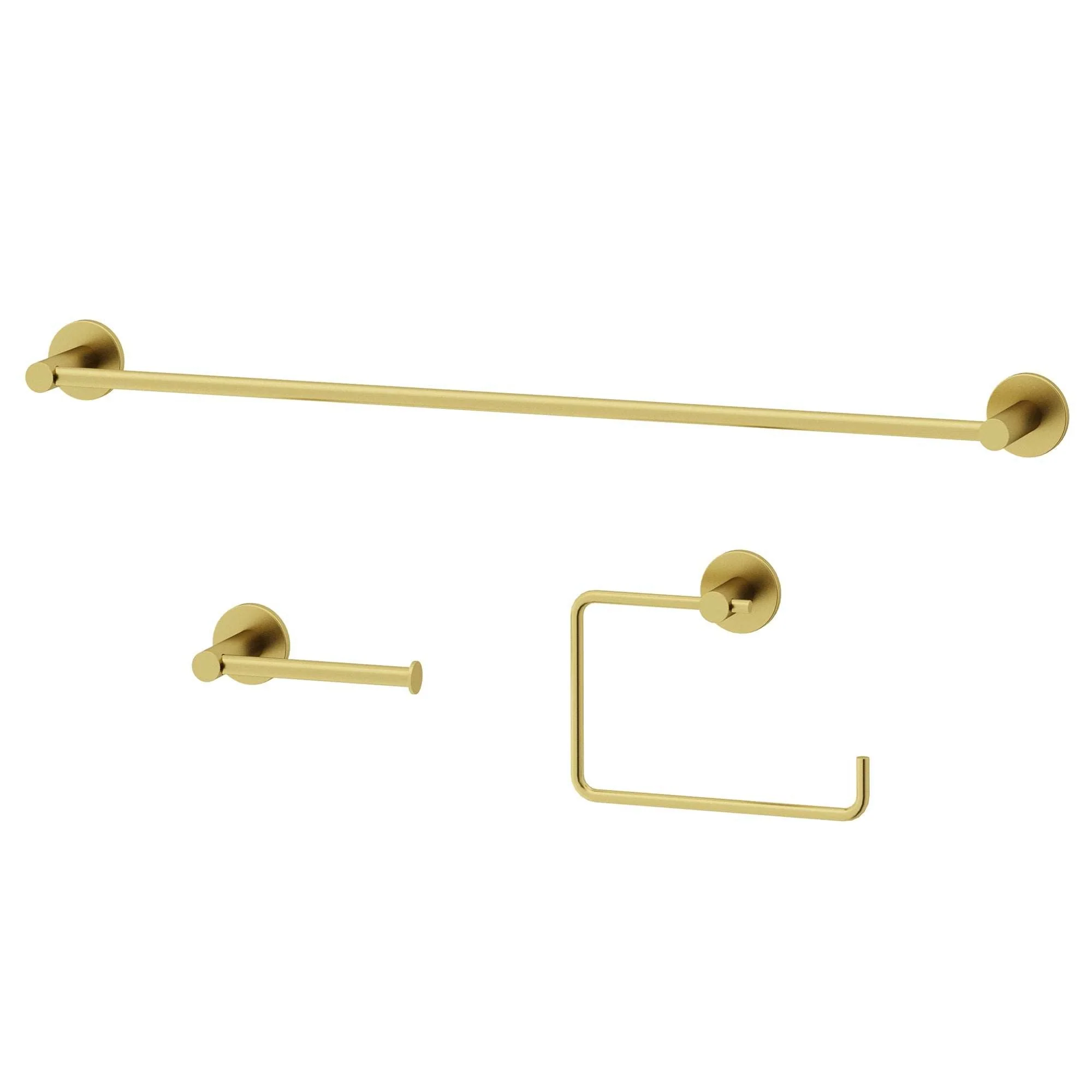 Cass 3-Piece Bath Hardware Set with 24 in. Towel Bar, Toilet Paper Holder, Hand Towel Holder - Image 24