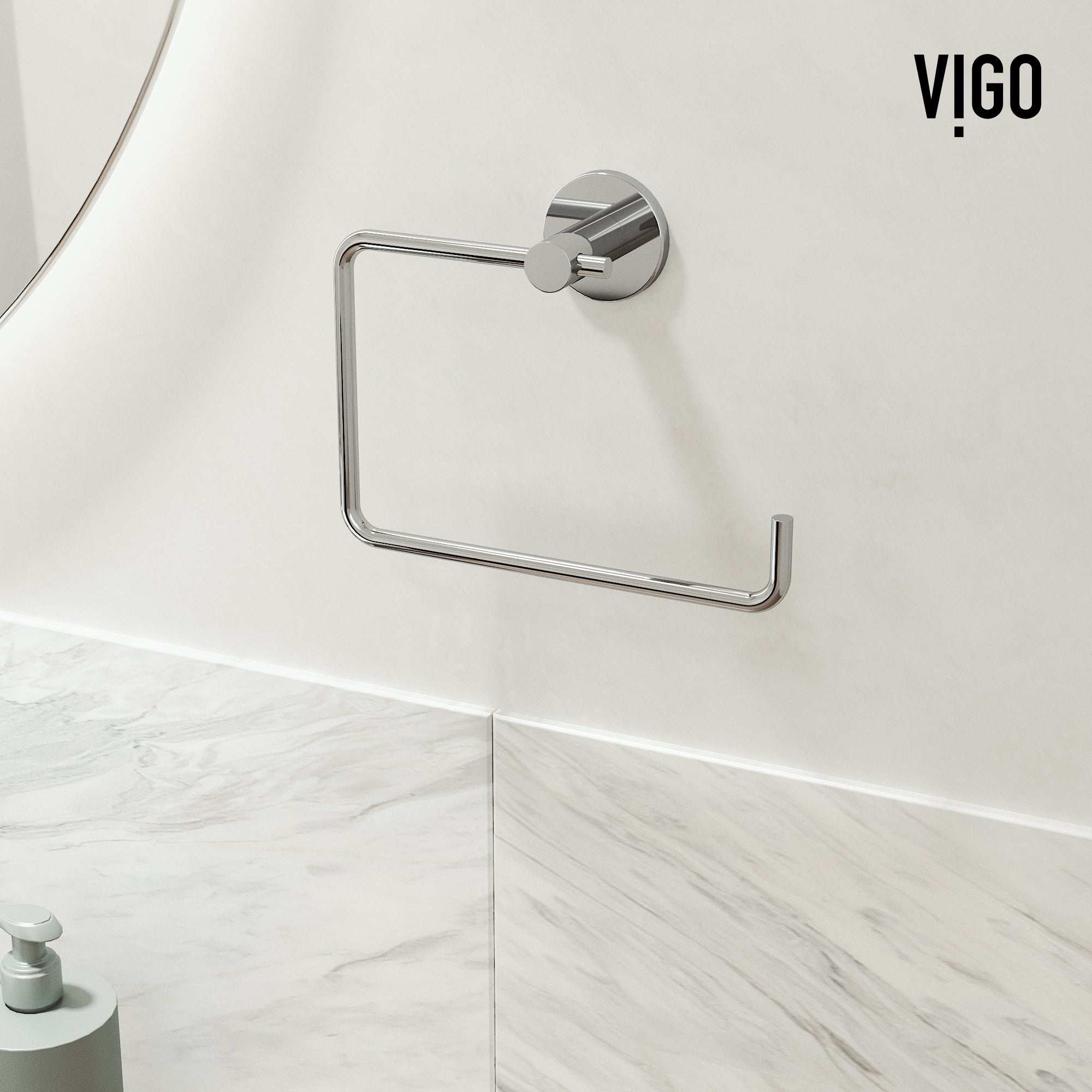 Cass 3-Piece Bath Hardware Set with 24 in. Towel Bar, Toilet Paper Holder, Hand Towel Holder - Image 8