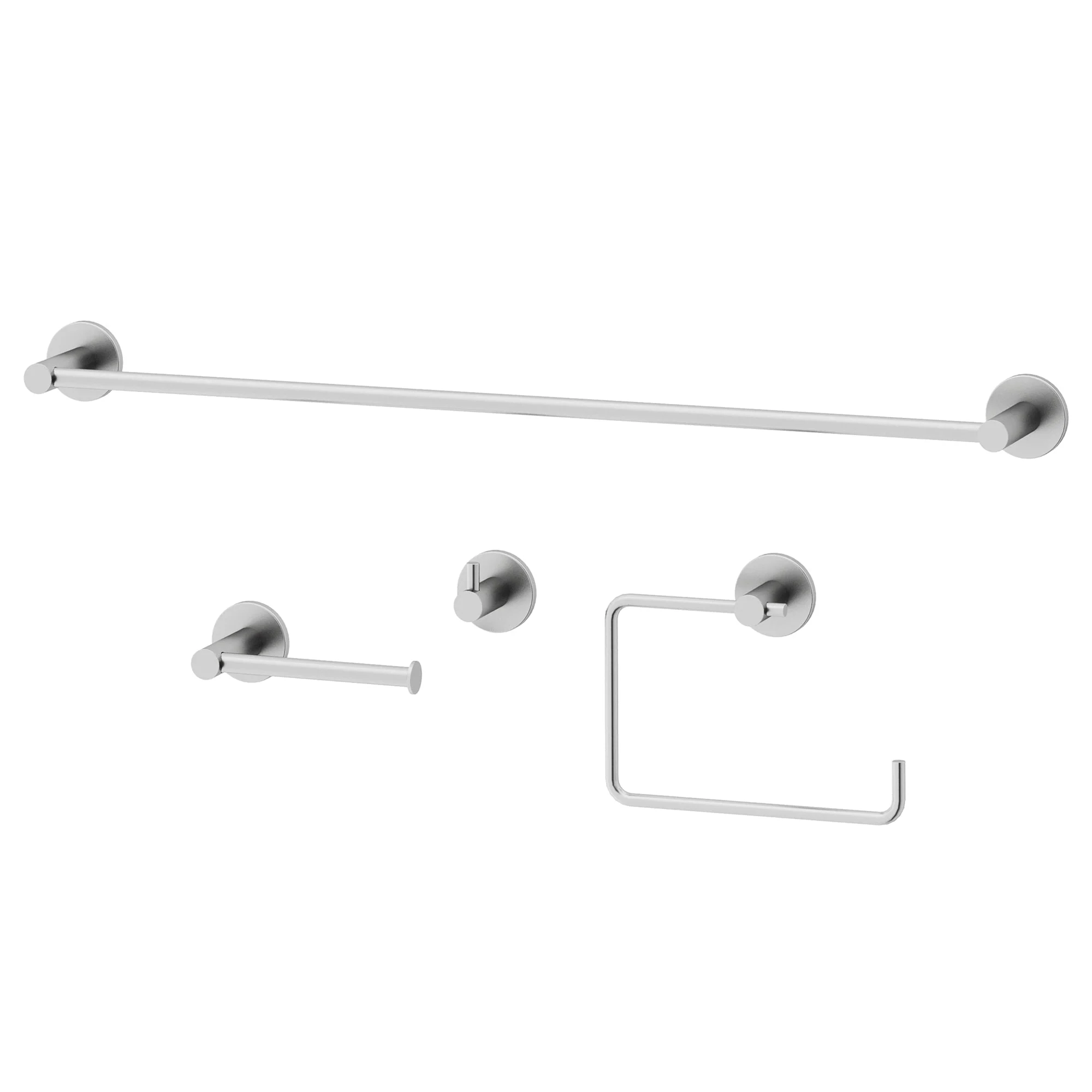 Cass 4-Piece Bath Hardware Set with 24 in. Towel Bar, Toilet Paper Holder, Hand Towel Holder, Hook - Image 13