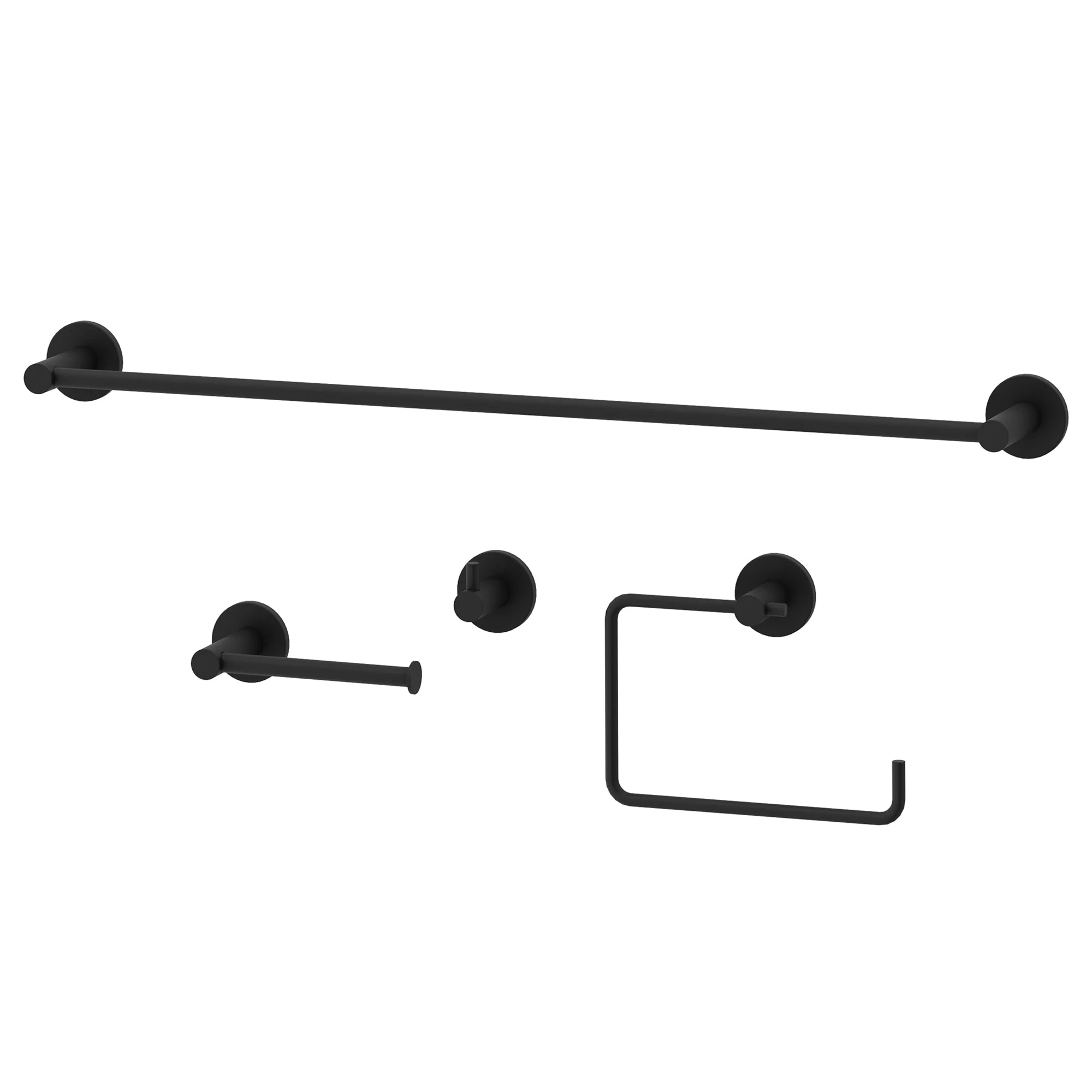 Cass 4-Piece Bath Hardware Set with 24 in. Towel Bar, Toilet Paper Holder, Hand Towel Holder, Hook - Image 52