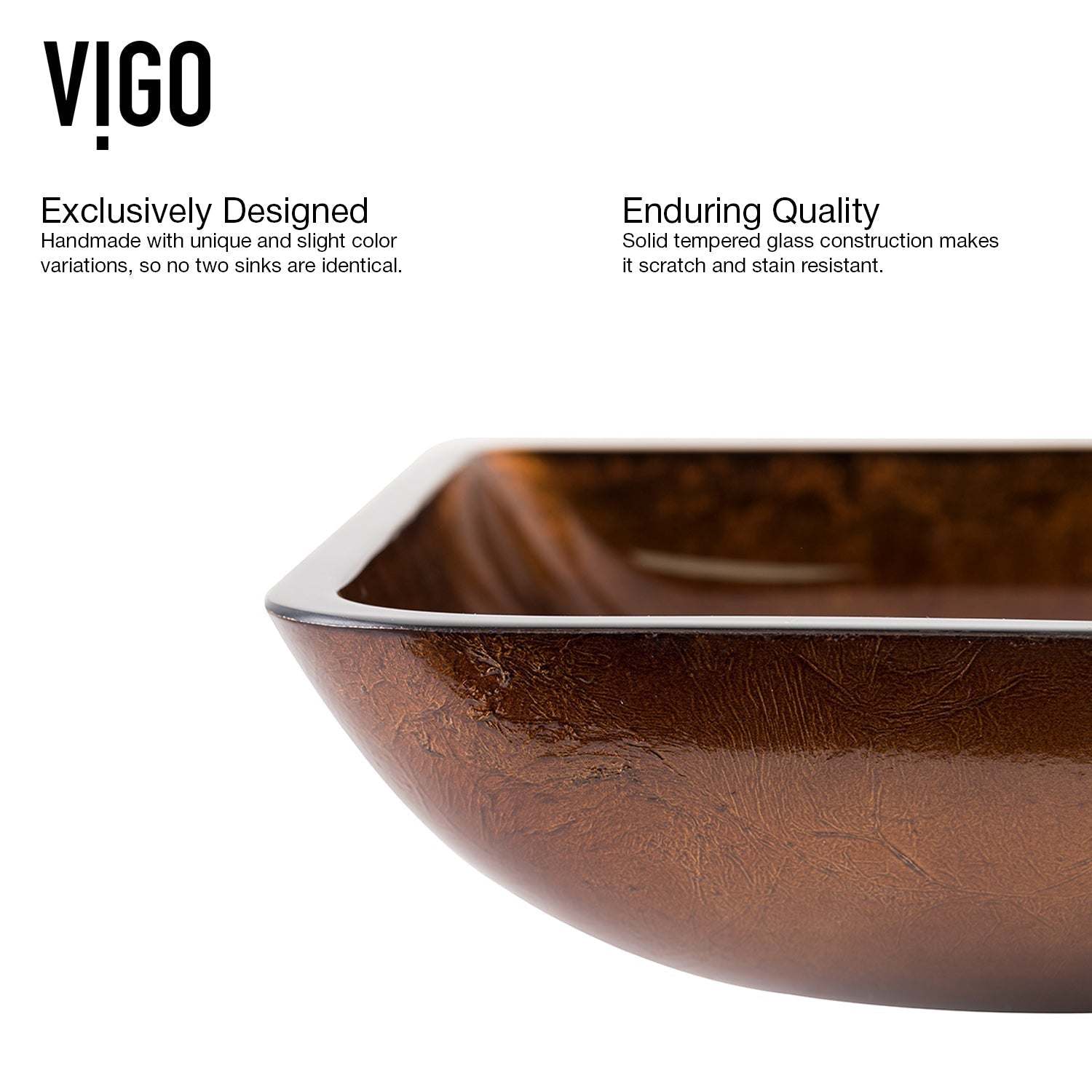 Donatella Rectangular Glass Vessel Sink - Image 16