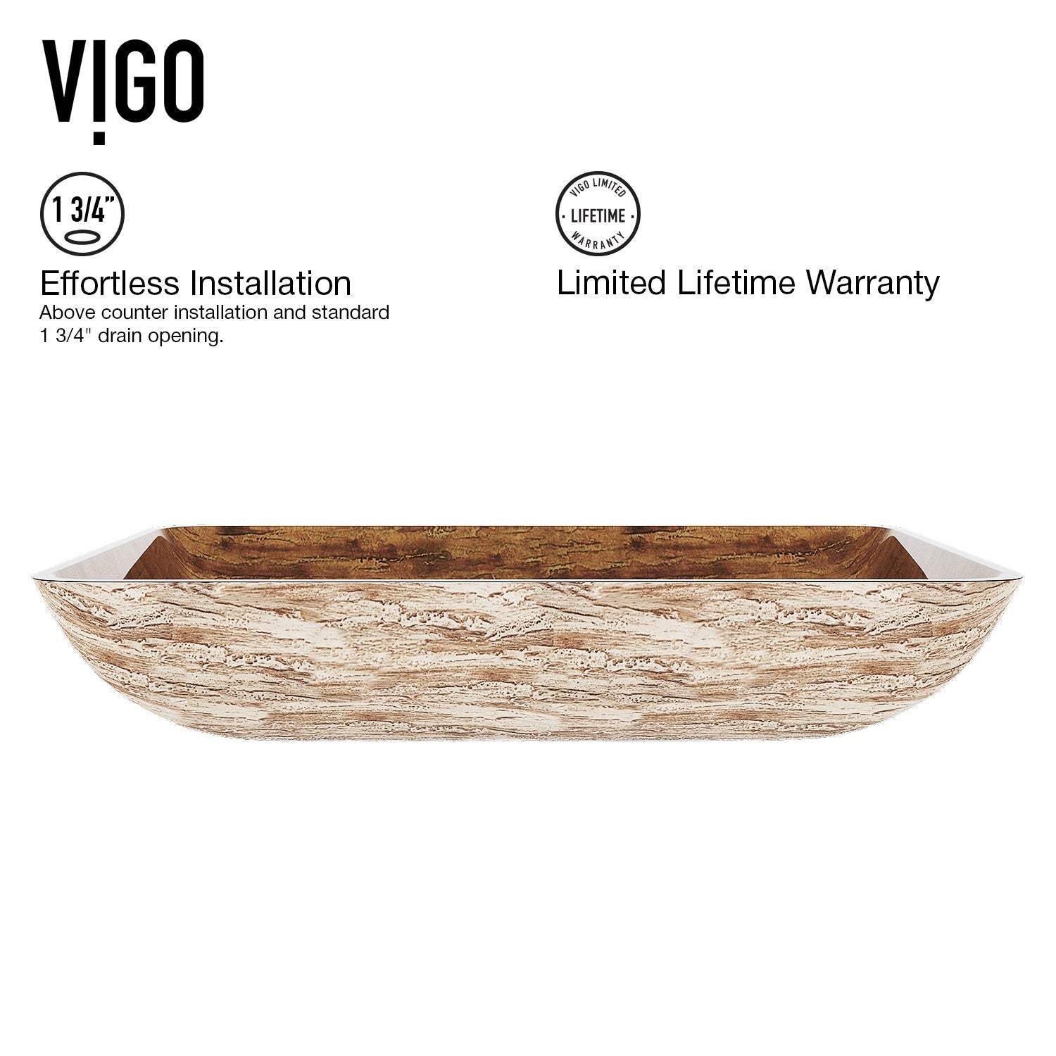 Donatella Rectangular Glass Vessel Sink - Image 22