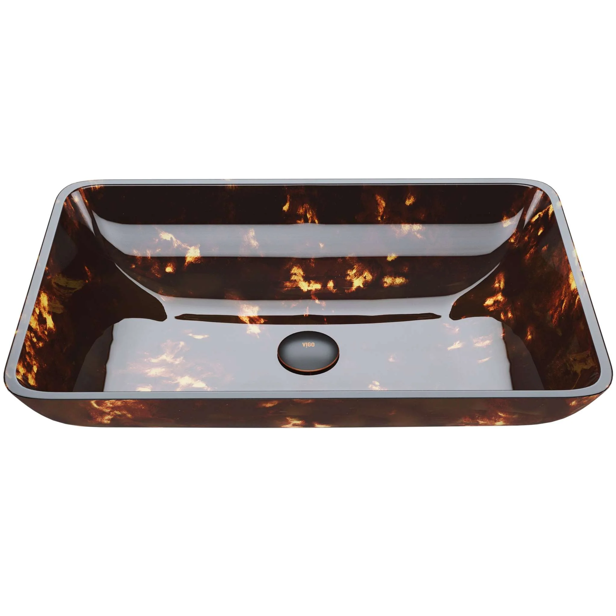 Donatella Rectangular Glass Vessel Sink - Image 26