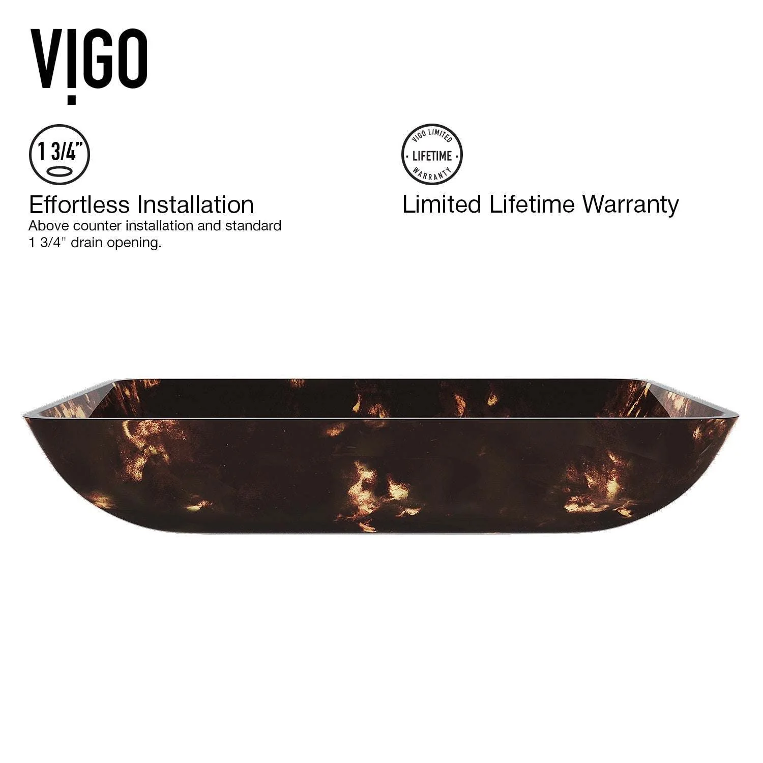 Donatella Rectangular Glass Vessel Sink - Image 30