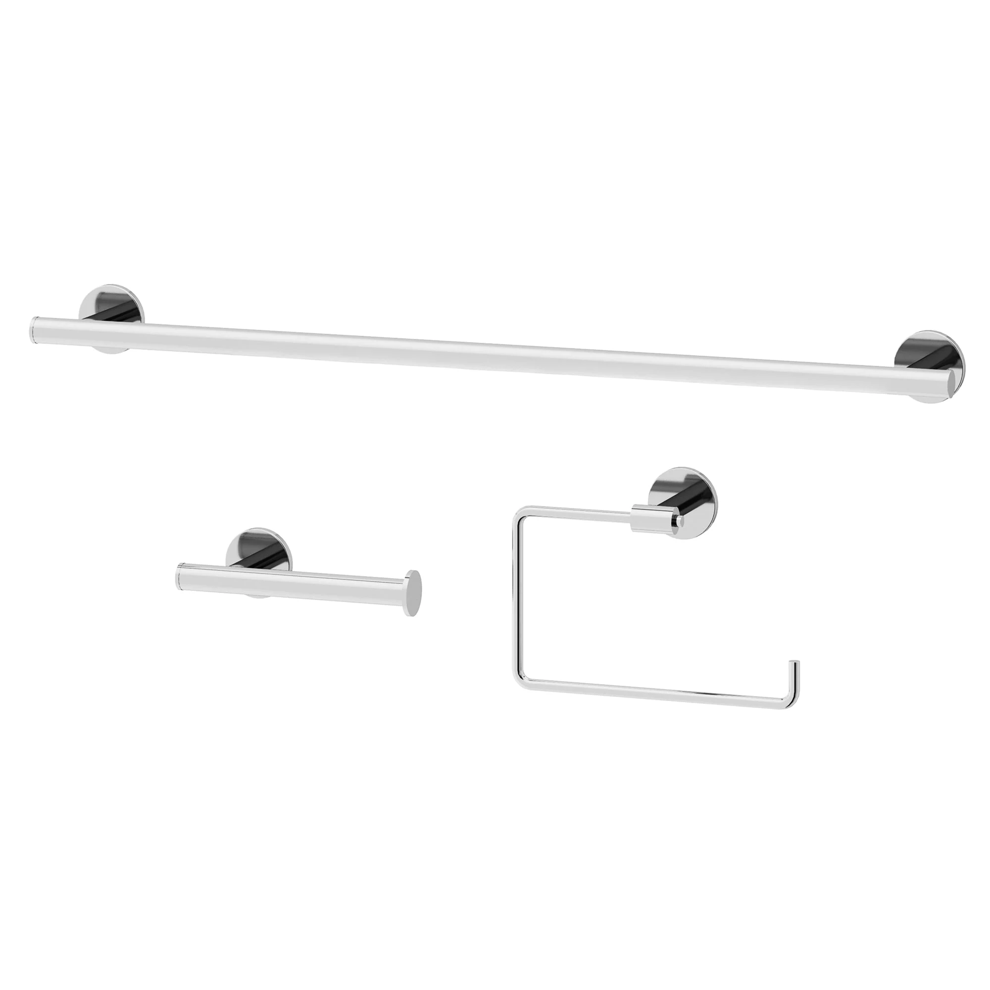 Elan 3-Piece Bath Hardware Set with 24 in. Towel Bar, Toilet Paper Holder, Hand Towel Holder - Image 24