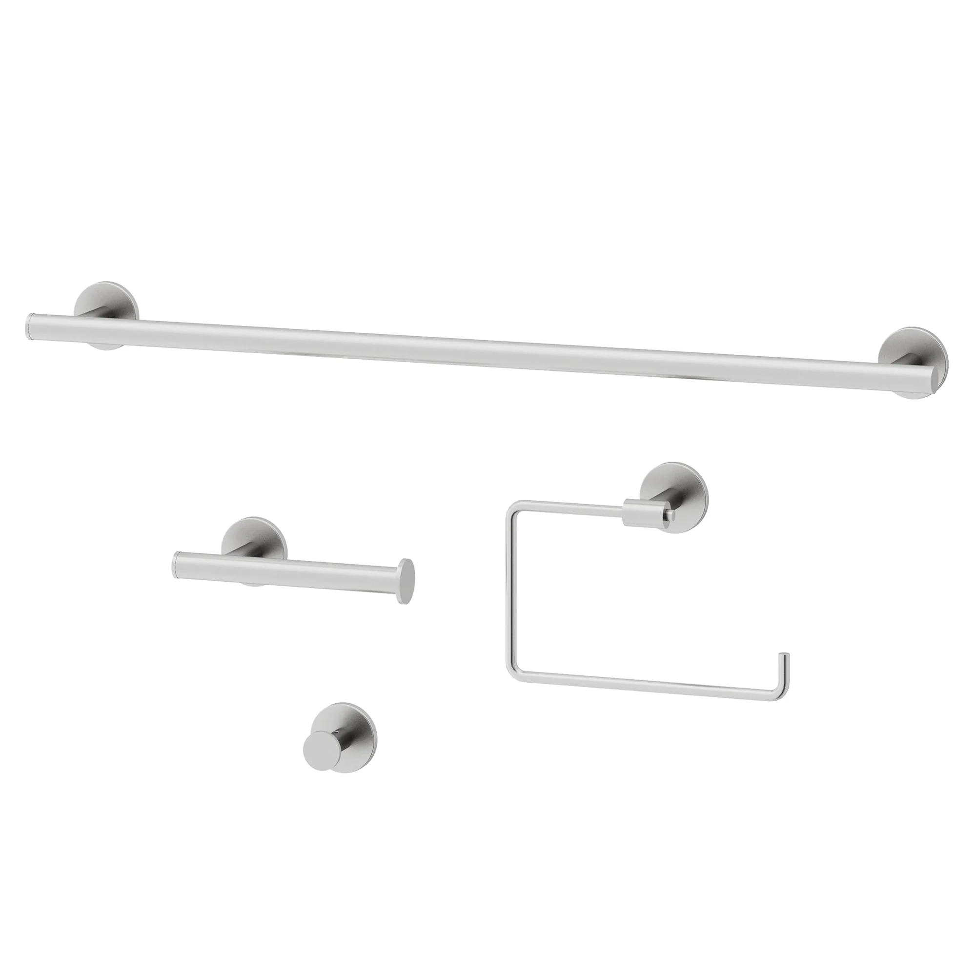 Elan 4-Piece Bath Hardware Set with 24 in. Towel Bar, Toilet Paper Holder, Hand Towel Holder, Hook - Image 39