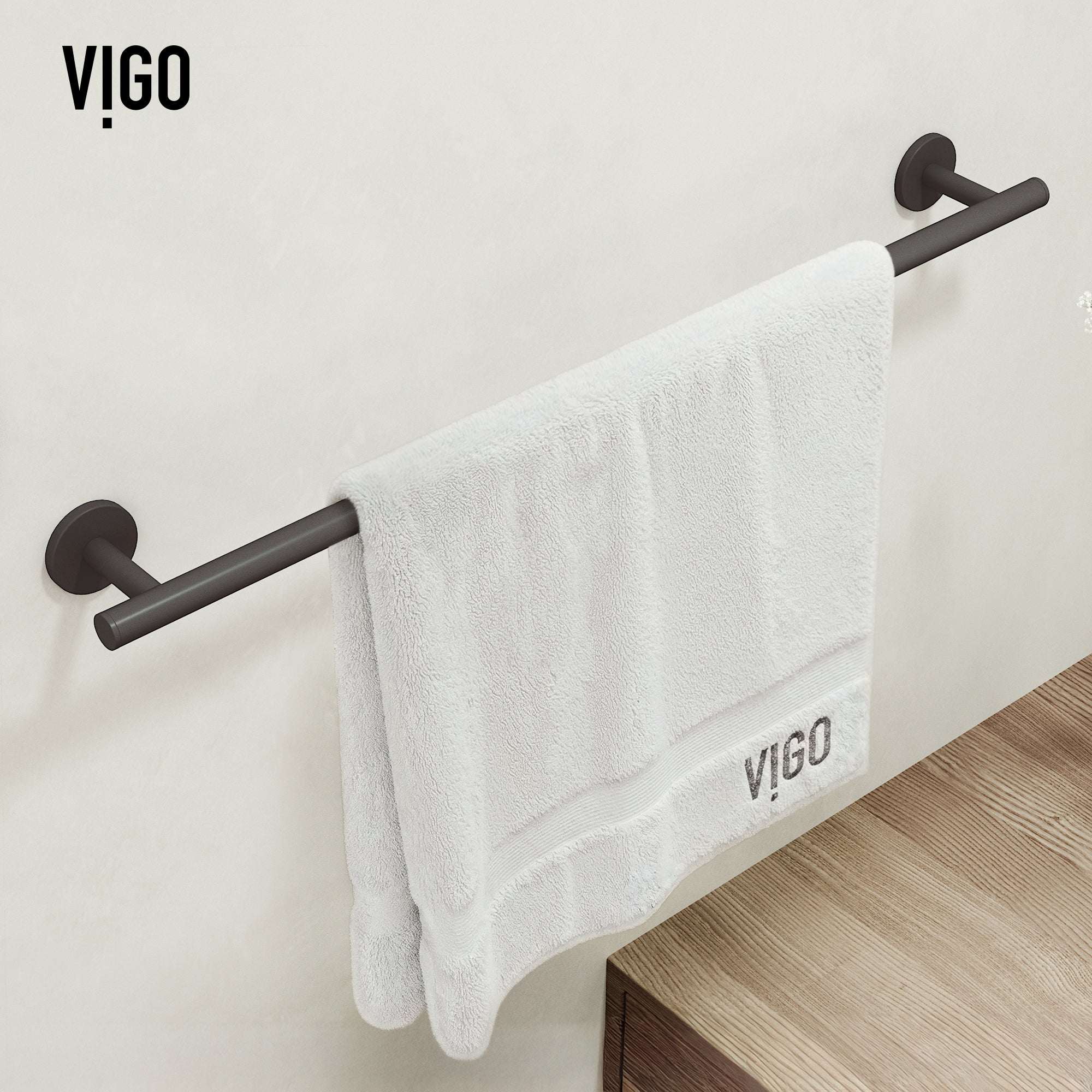 Elan 4-Piece Bath Hardware Set with 24 in. Towel Bar, Toilet Paper Holder, Hand Towel Holder, Hook - Image 51