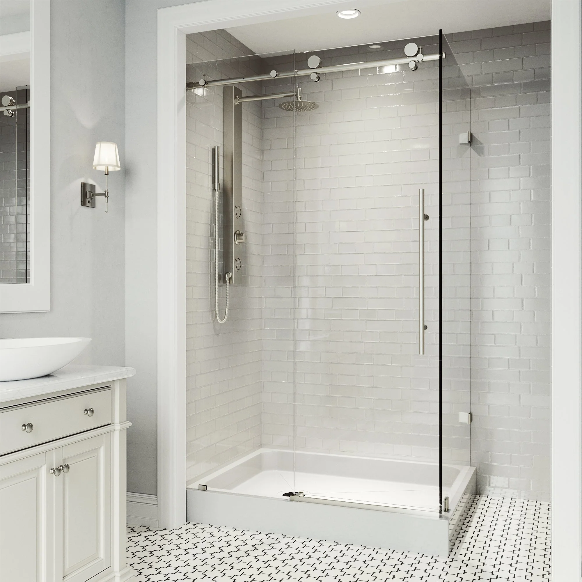 Elan E-Class Frameless Rectangle Shower Enclosure - Image 104