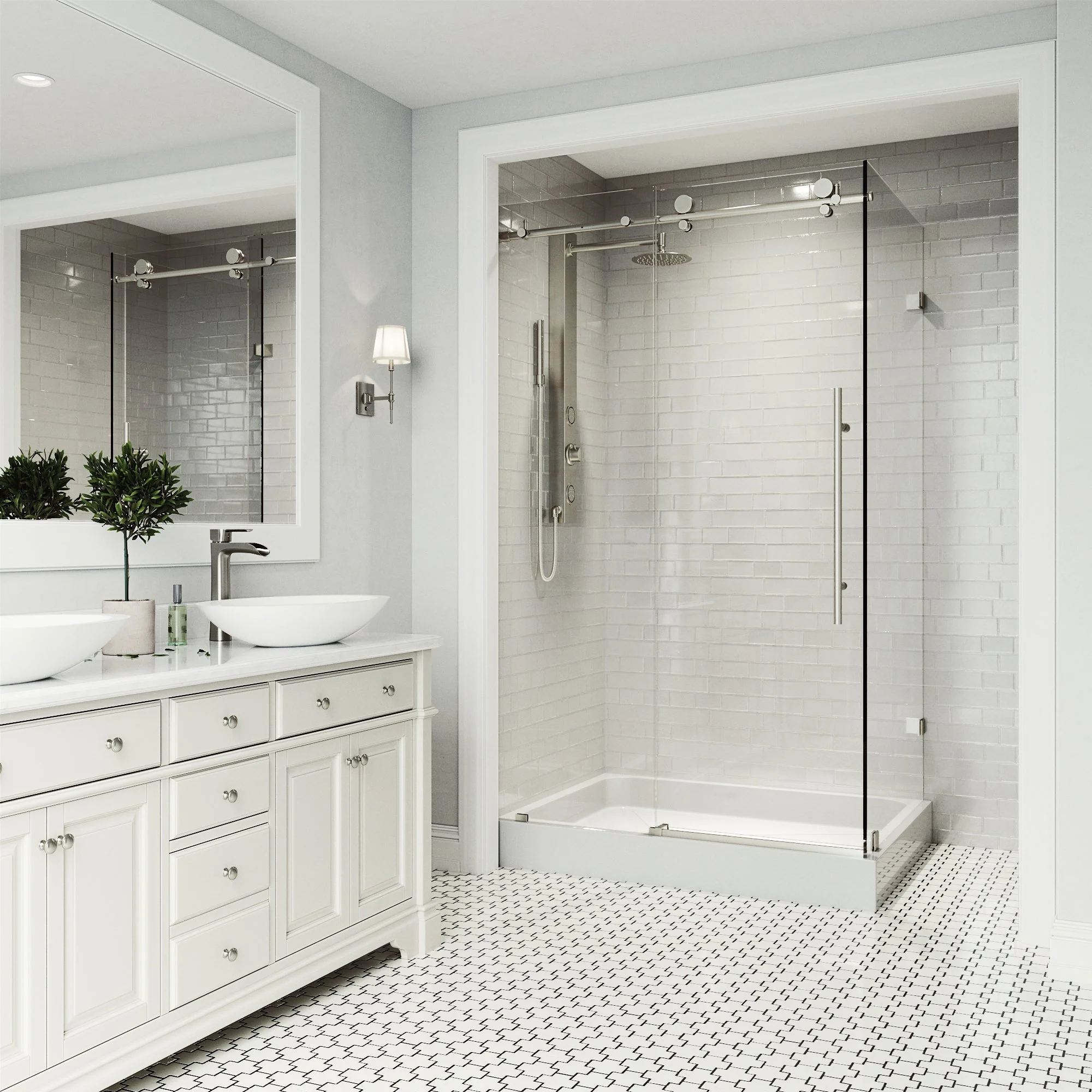 Elan E-Class Frameless Rectangle Shower Enclosure - Image 105