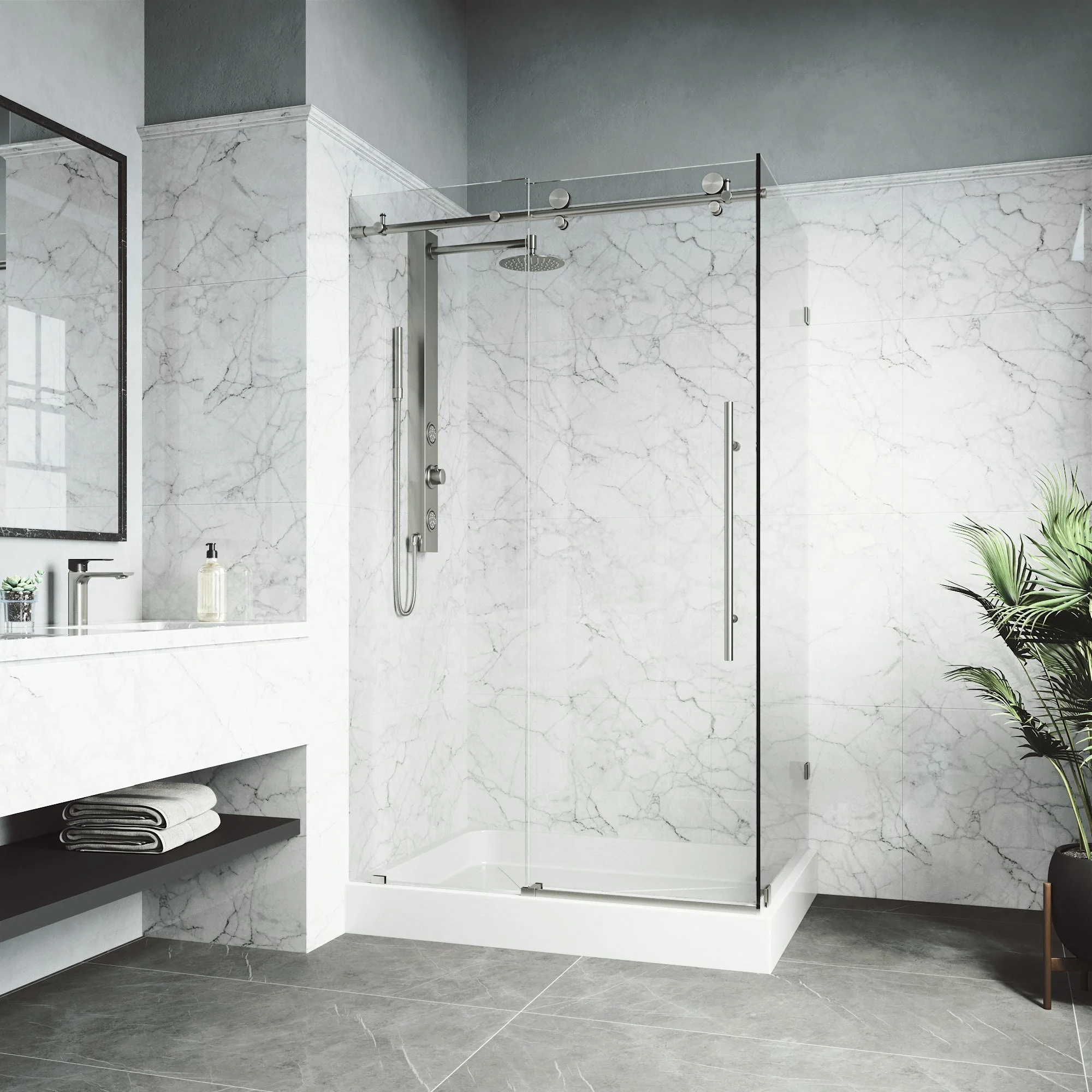 Elan E-Class Frameless Rectangle Shower Enclosure - Image 106