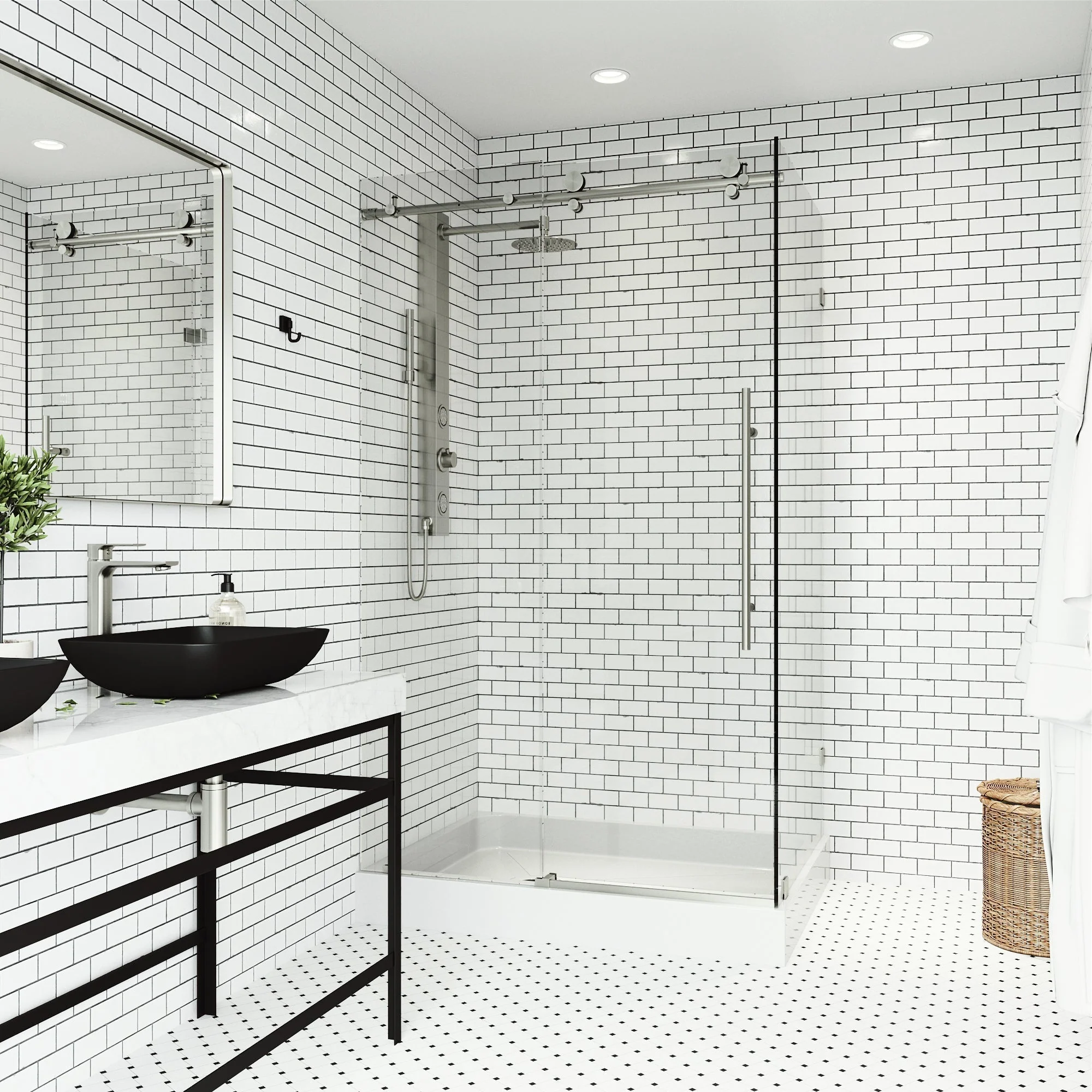 Elan E-Class Frameless Rectangle Shower Enclosure - Image 107