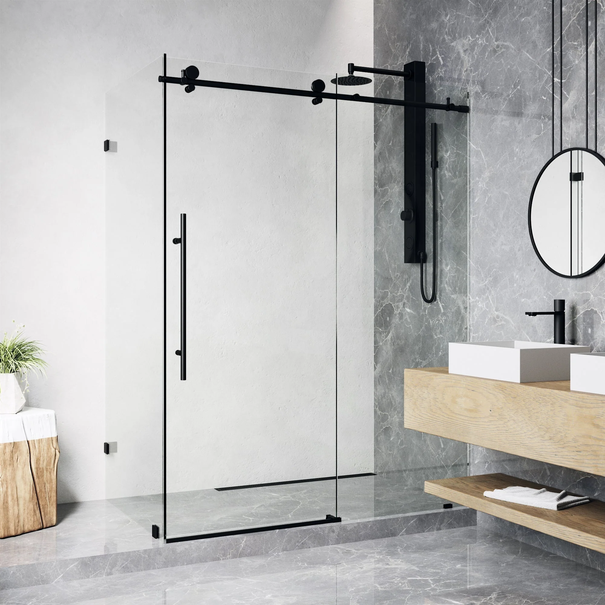 Elan E-Class Frameless Rectangle Shower Enclosure - Image 11