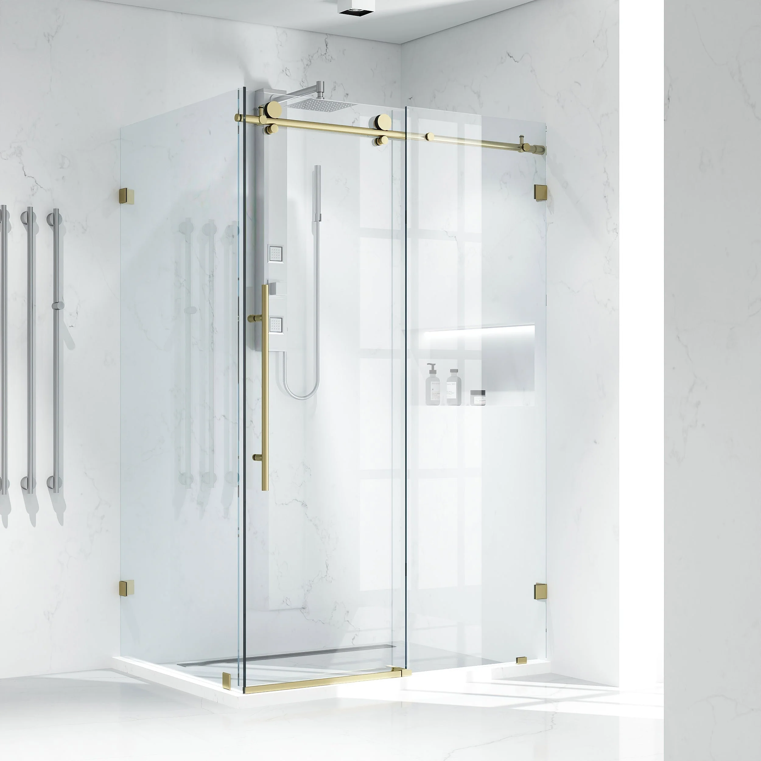 Elan E-Class Frameless Rectangle Shower Enclosure - Image 115
