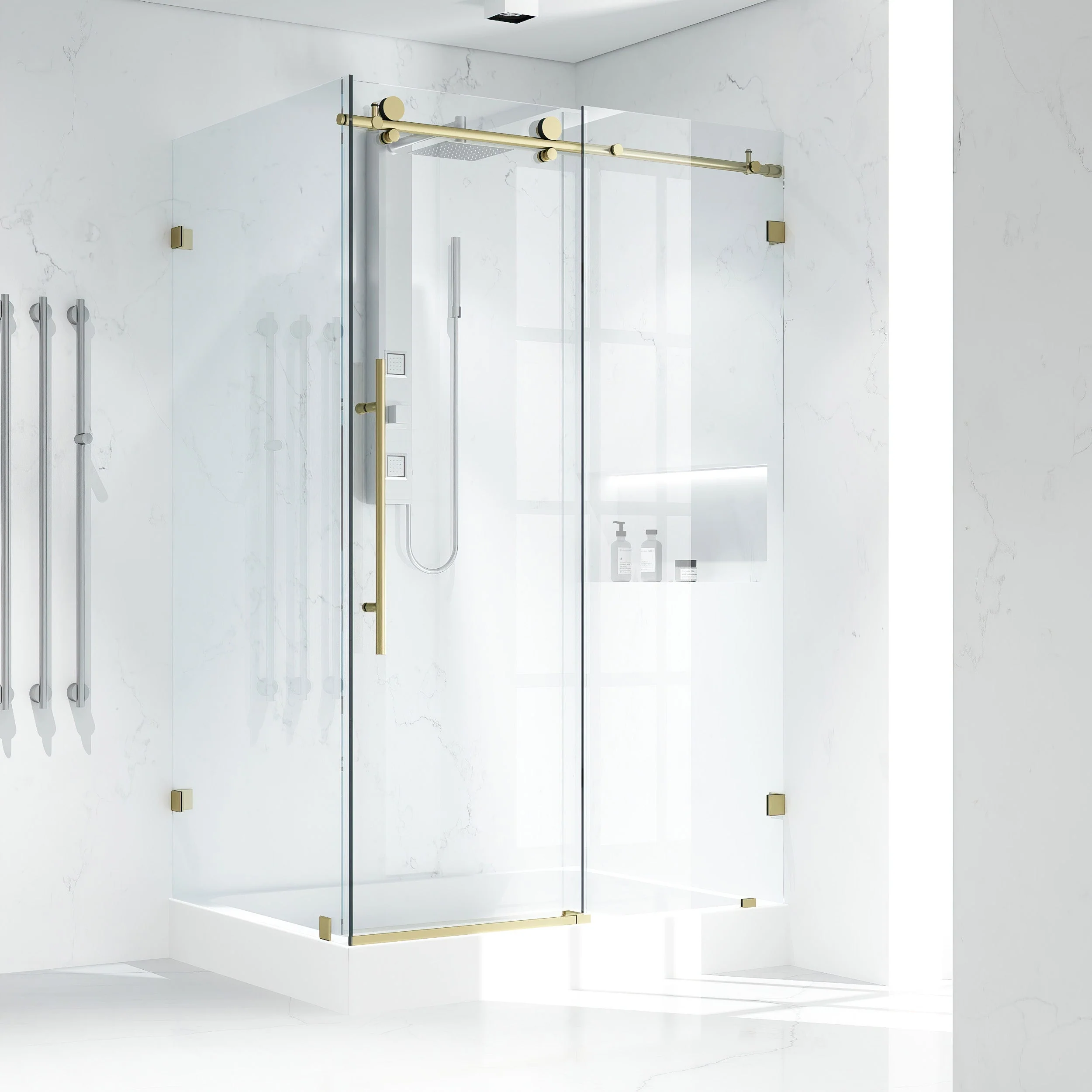 Elan E-Class Frameless Rectangle Shower Enclosure - Image 116