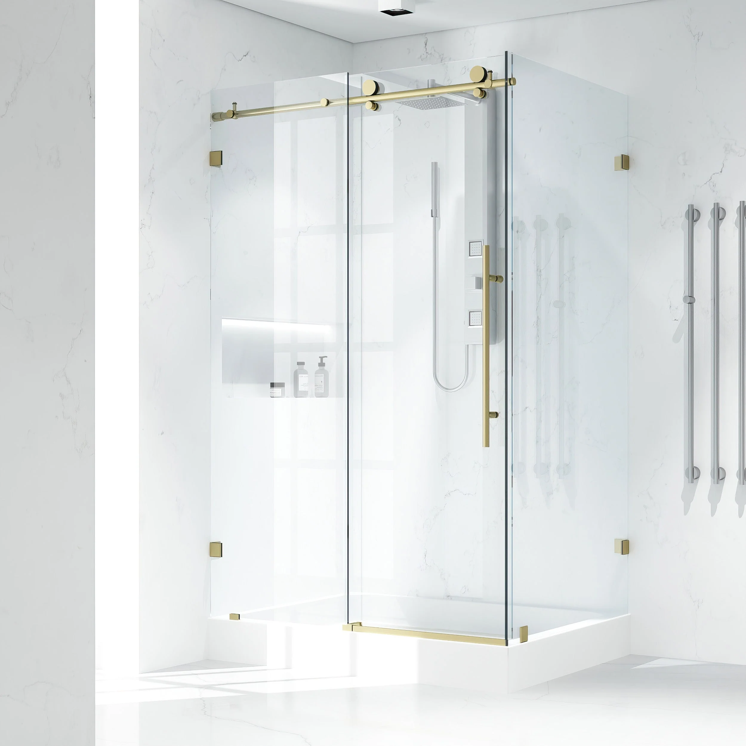 Elan E-Class Frameless Rectangle Shower Enclosure - Image 117