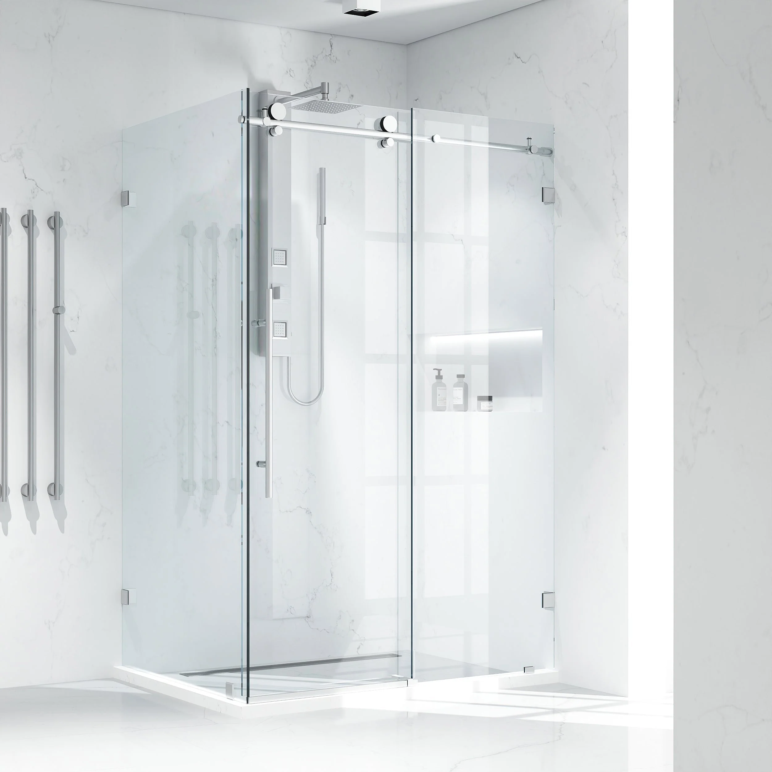 Elan E-Class Frameless Rectangle Shower Enclosure - Image 118