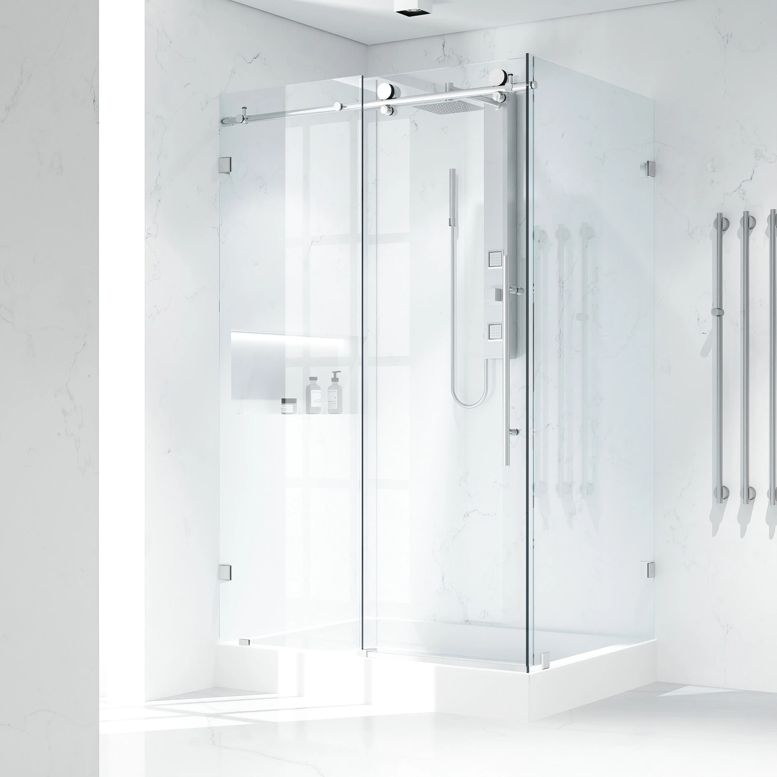 Elan E-Class Frameless Rectangle Shower Enclosure - Image 123
