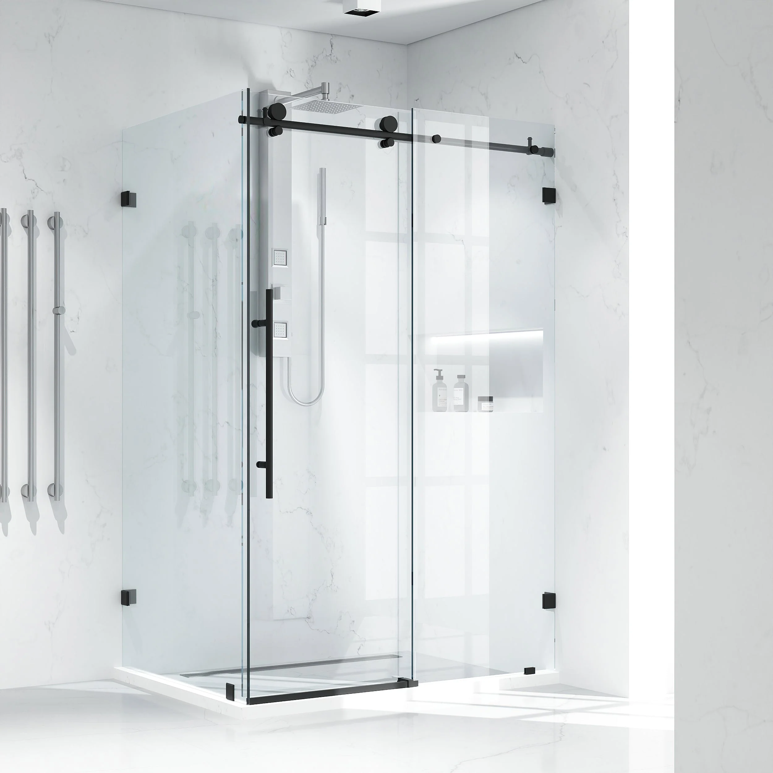 Elan E-Class Frameless Rectangle Shower Enclosure - Image 124