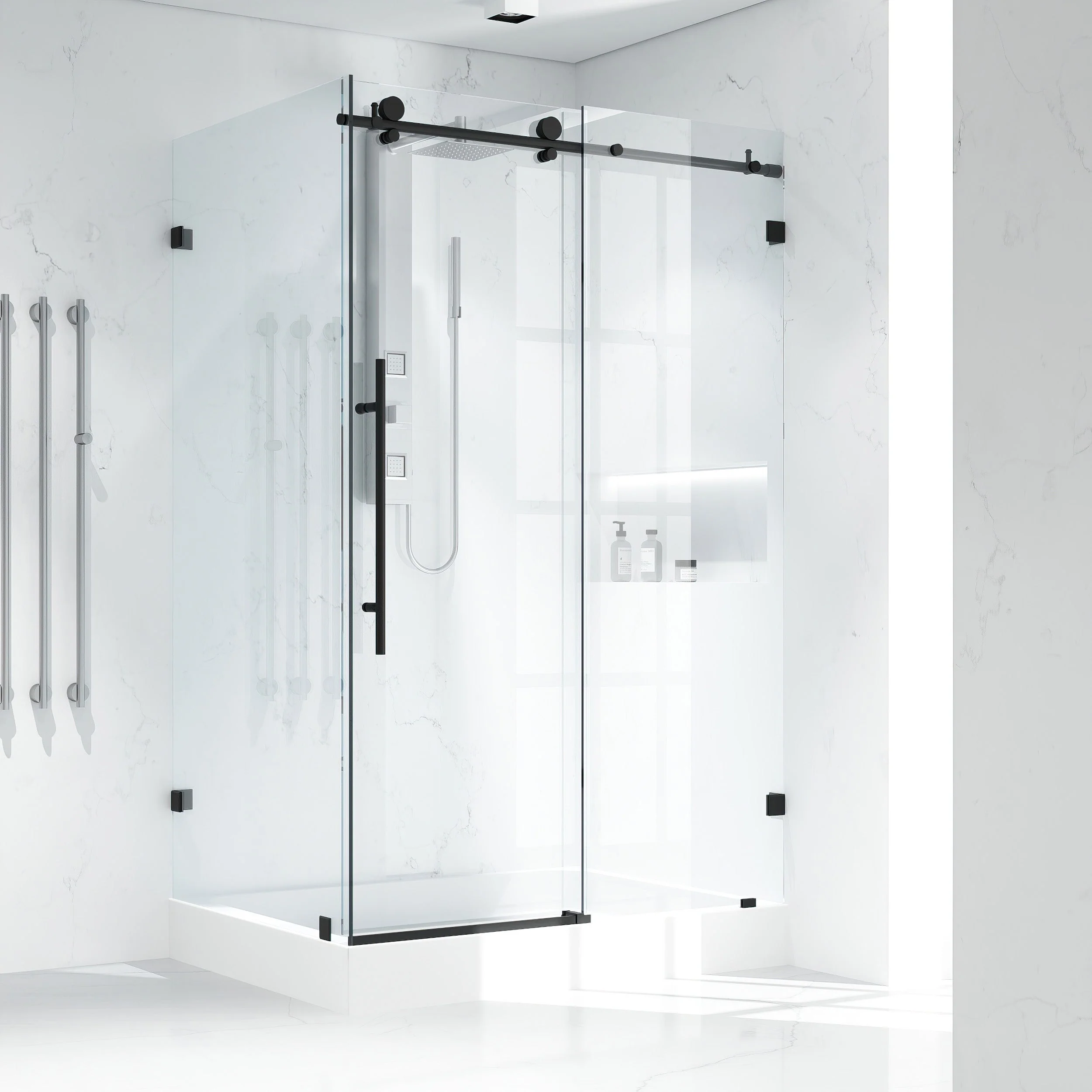 Elan E-Class Frameless Rectangle Shower Enclosure - Image 137