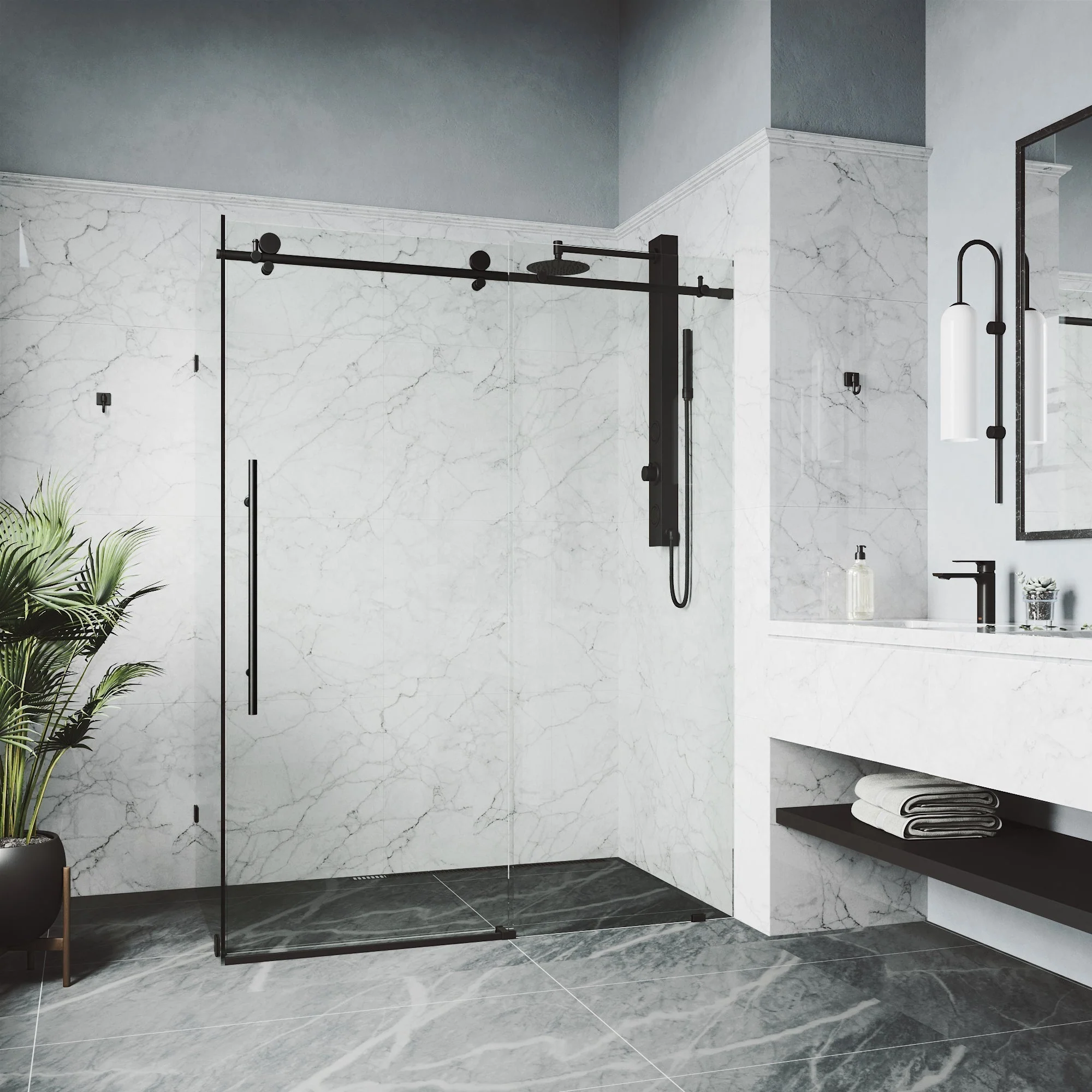 Elan E-Class Frameless Rectangle Shower Enclosure - Image 14