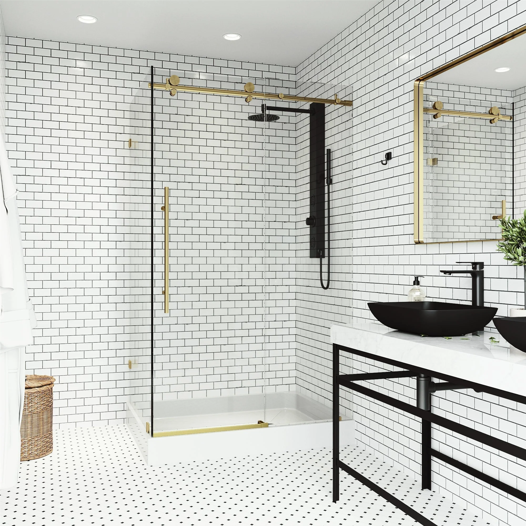 Elan E-Class Frameless Rectangle Shower Enclosure - Image 143