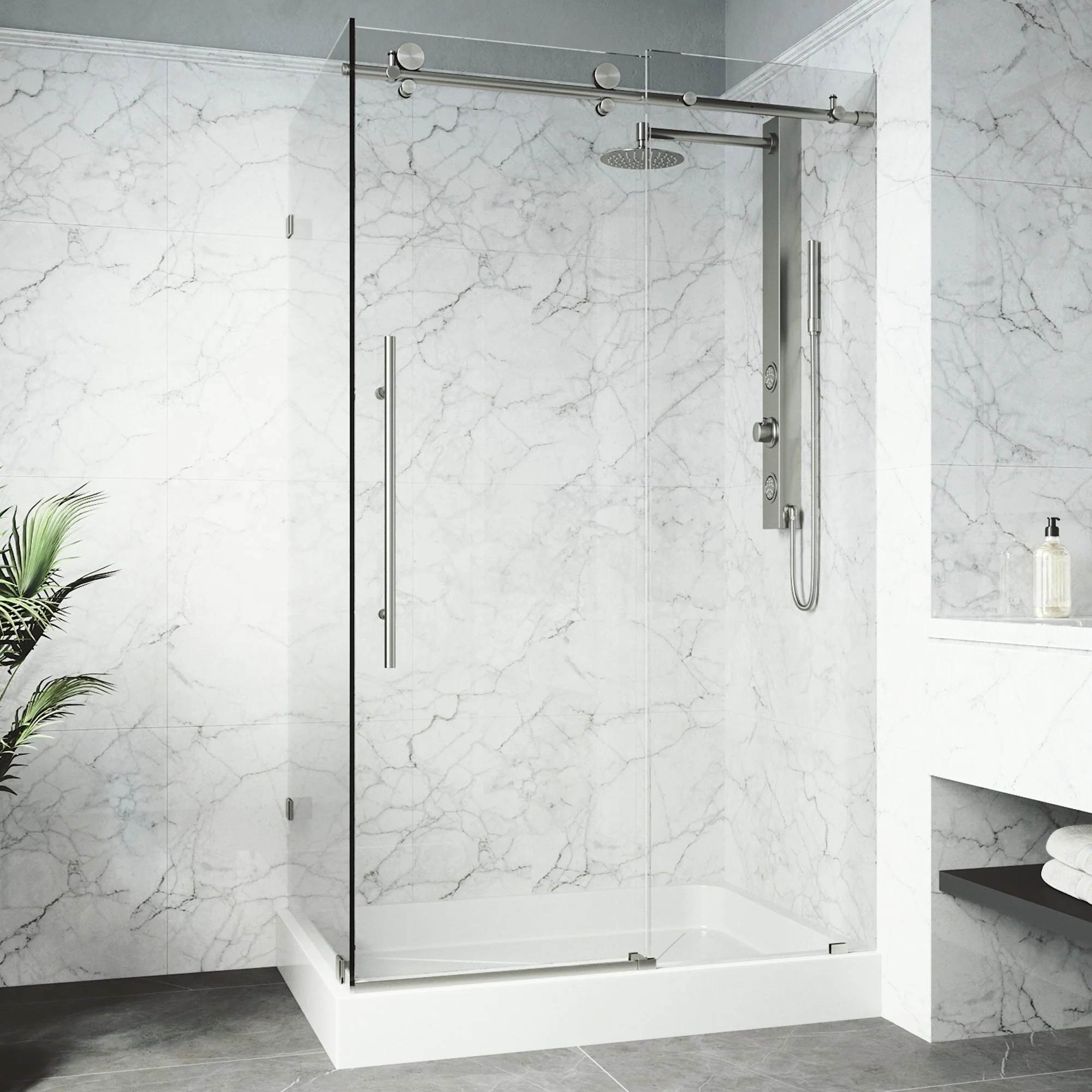 Elan E-Class Frameless Rectangle Shower Enclosure - Image 148