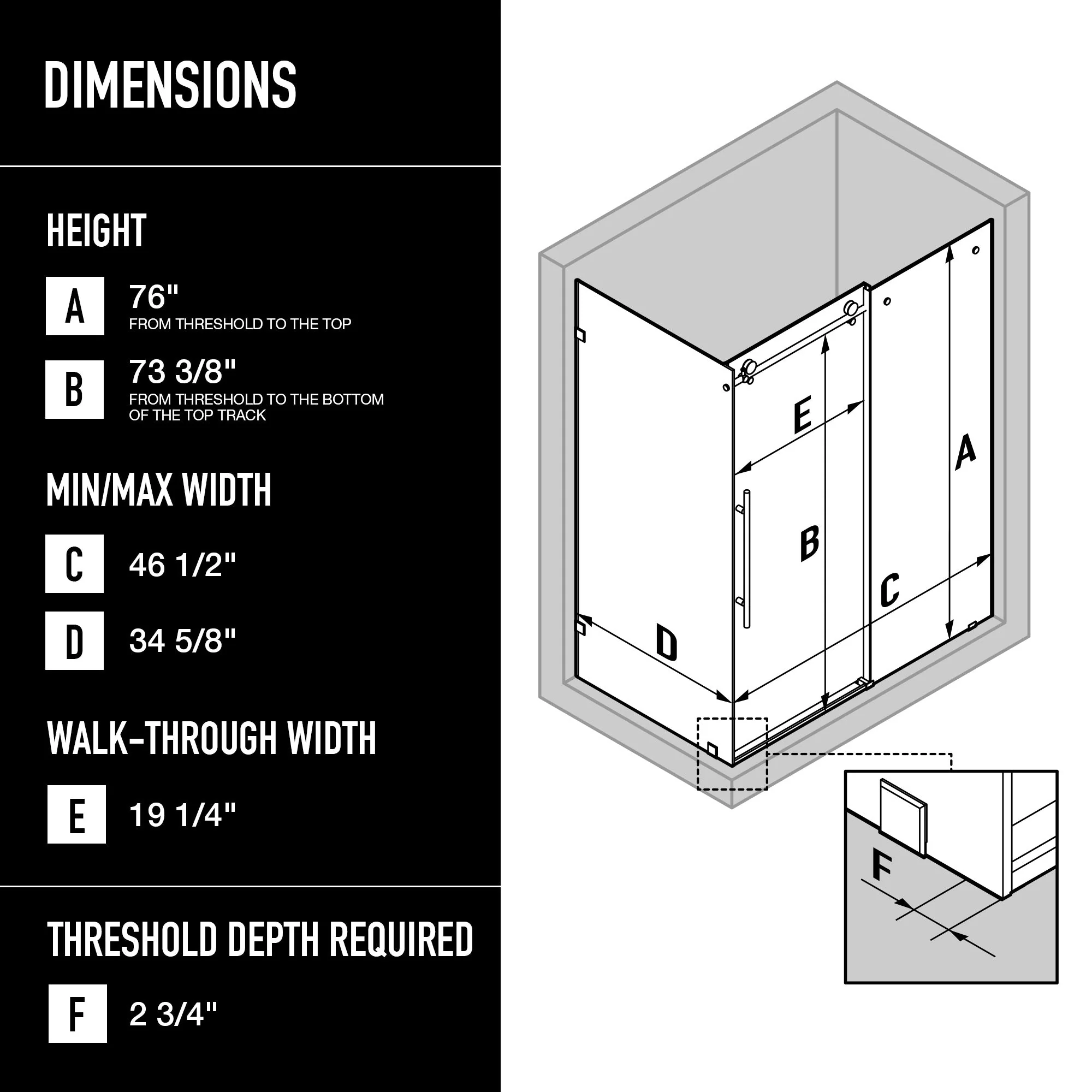 Elan E-Class Frameless Rectangle Shower Enclosure - Image 149