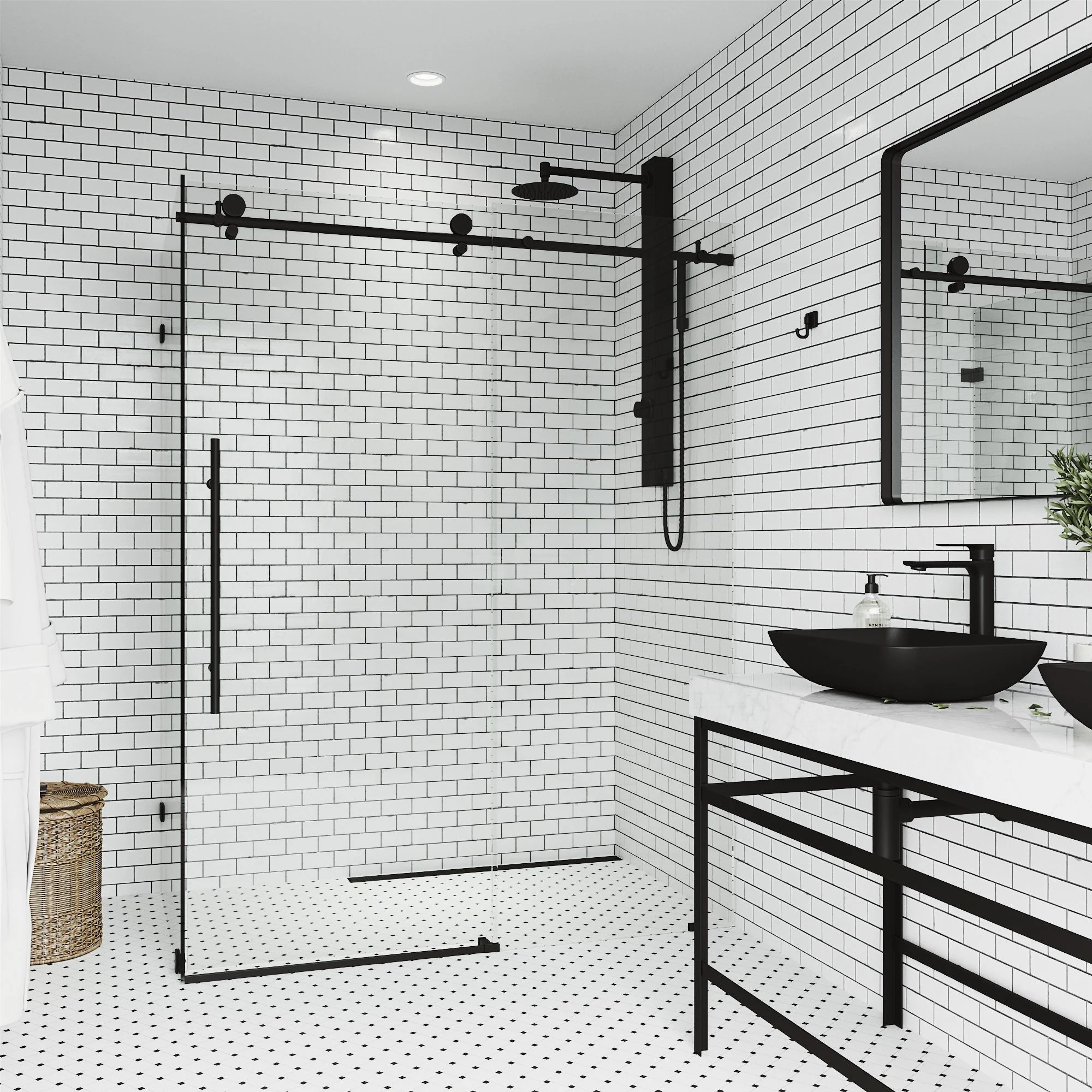 Elan E-Class Frameless Rectangle Shower Enclosure - Image 15