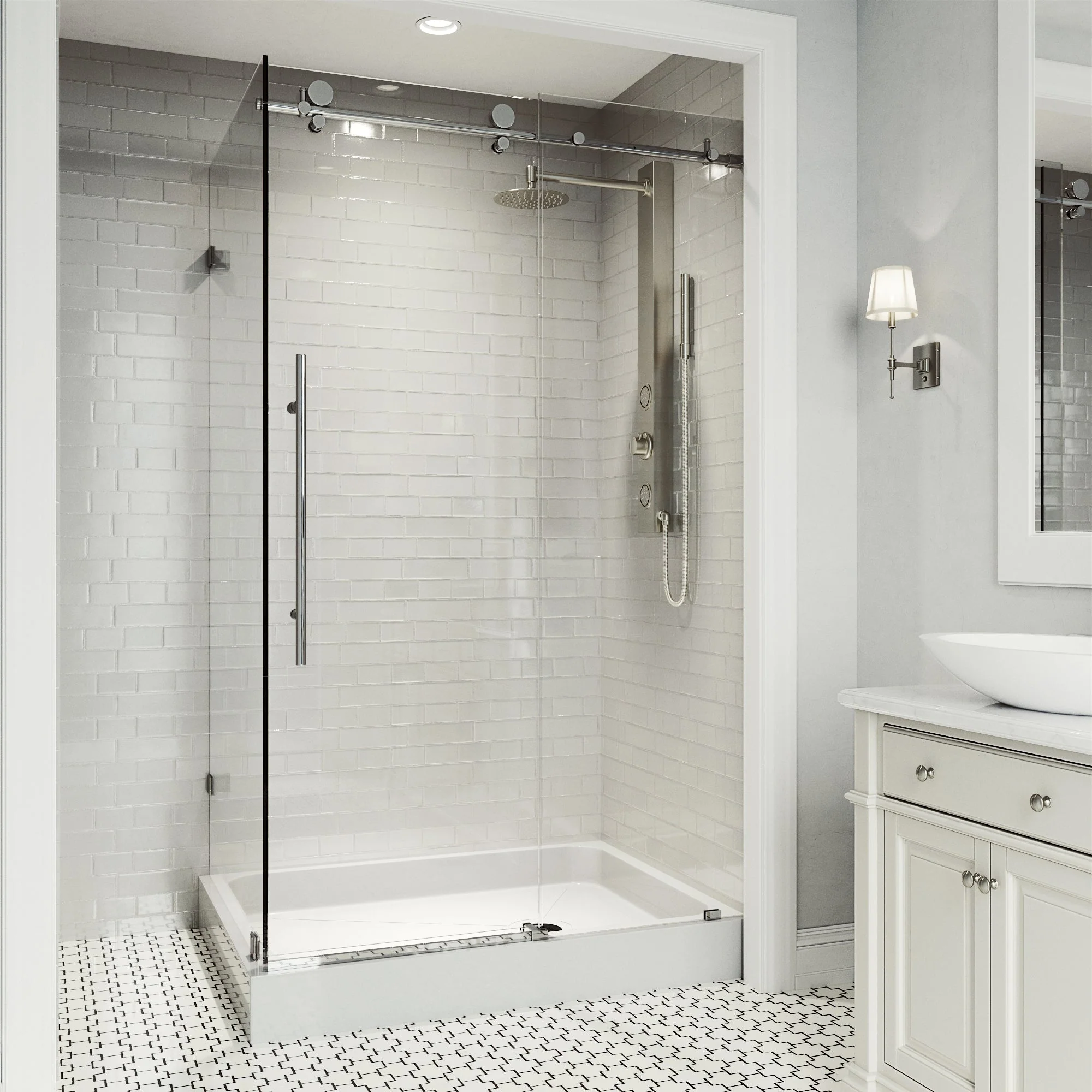 Elan E-Class Frameless Rectangle Shower Enclosure - Image 158
