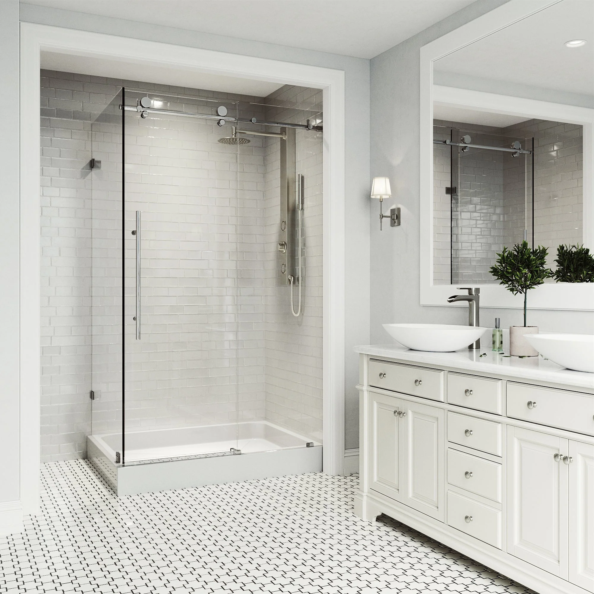 Elan E-Class Frameless Rectangle Shower Enclosure - Image 161