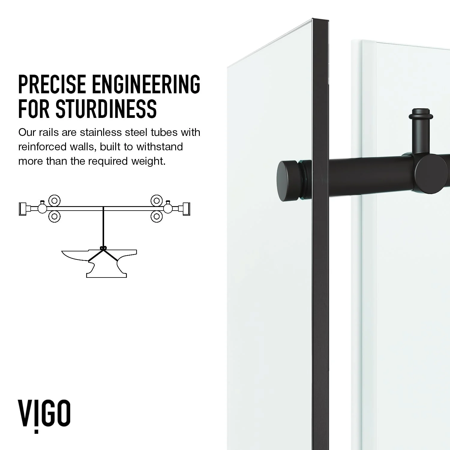 Elan E-Class Frameless Rectangle Shower Enclosure - Image 18